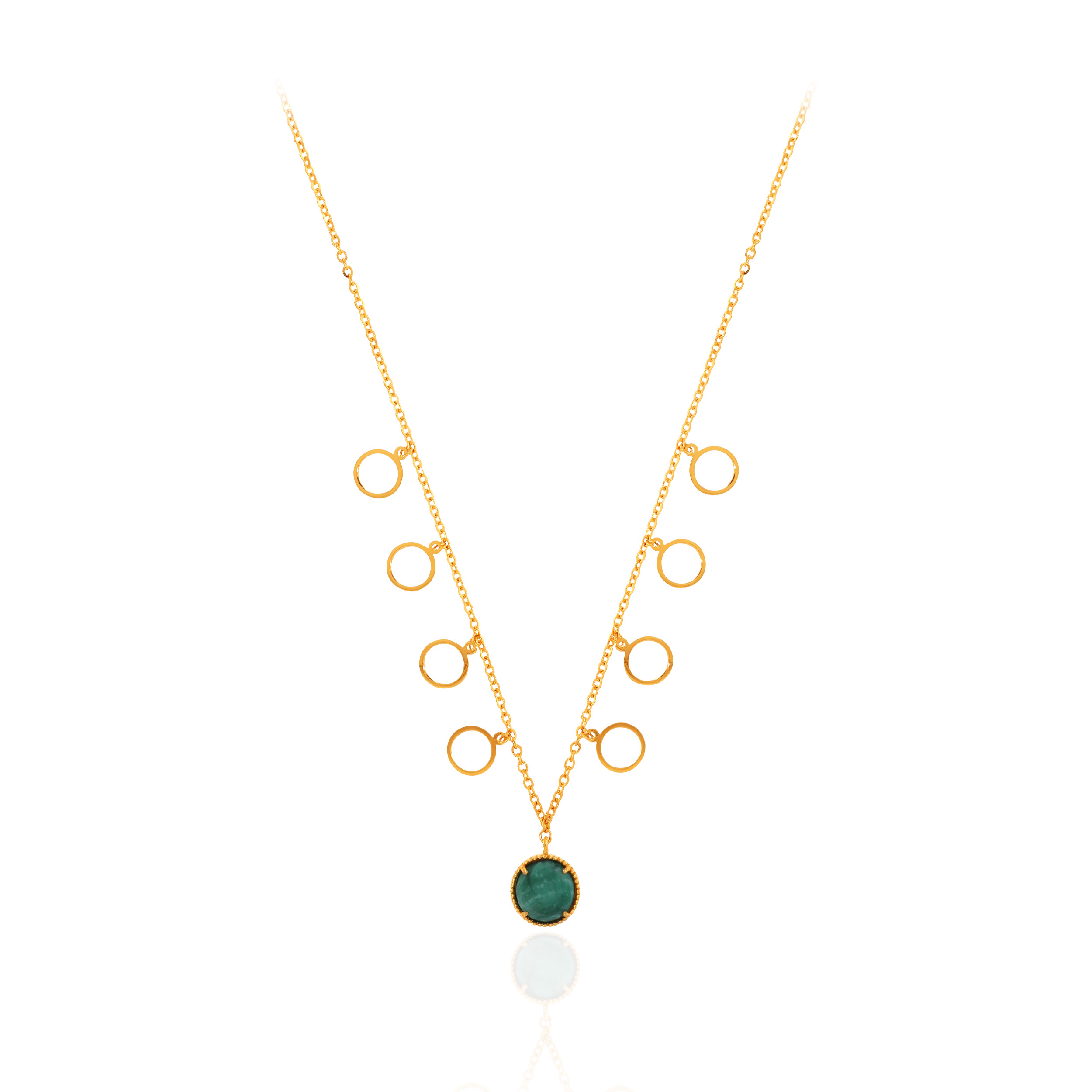 Elegant Orbs Gold Chain - Senco Gold and Diamonds