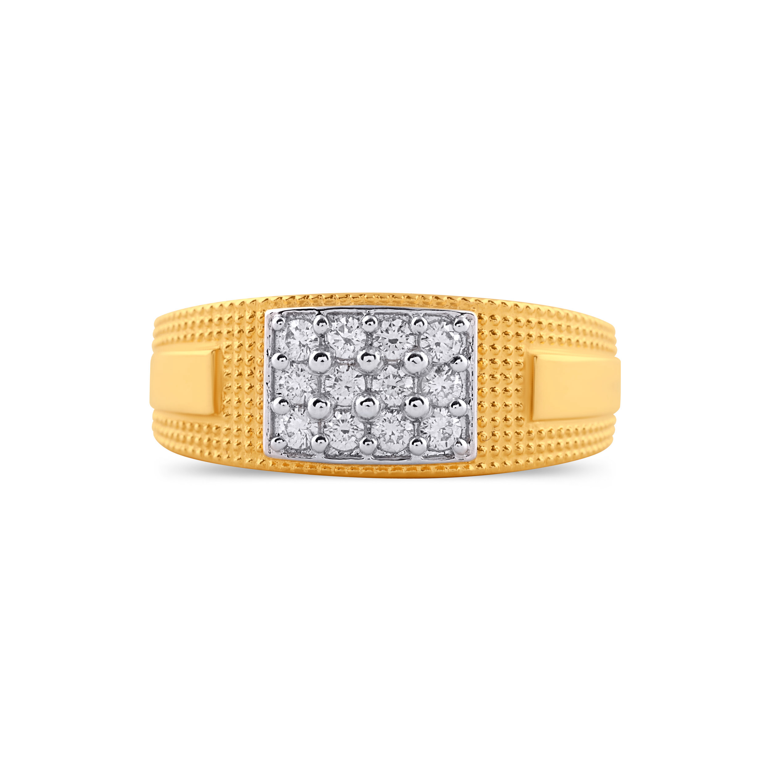 Luxor Geometric Statement Diamond Men's Ring - Senco Gold and Diamonds