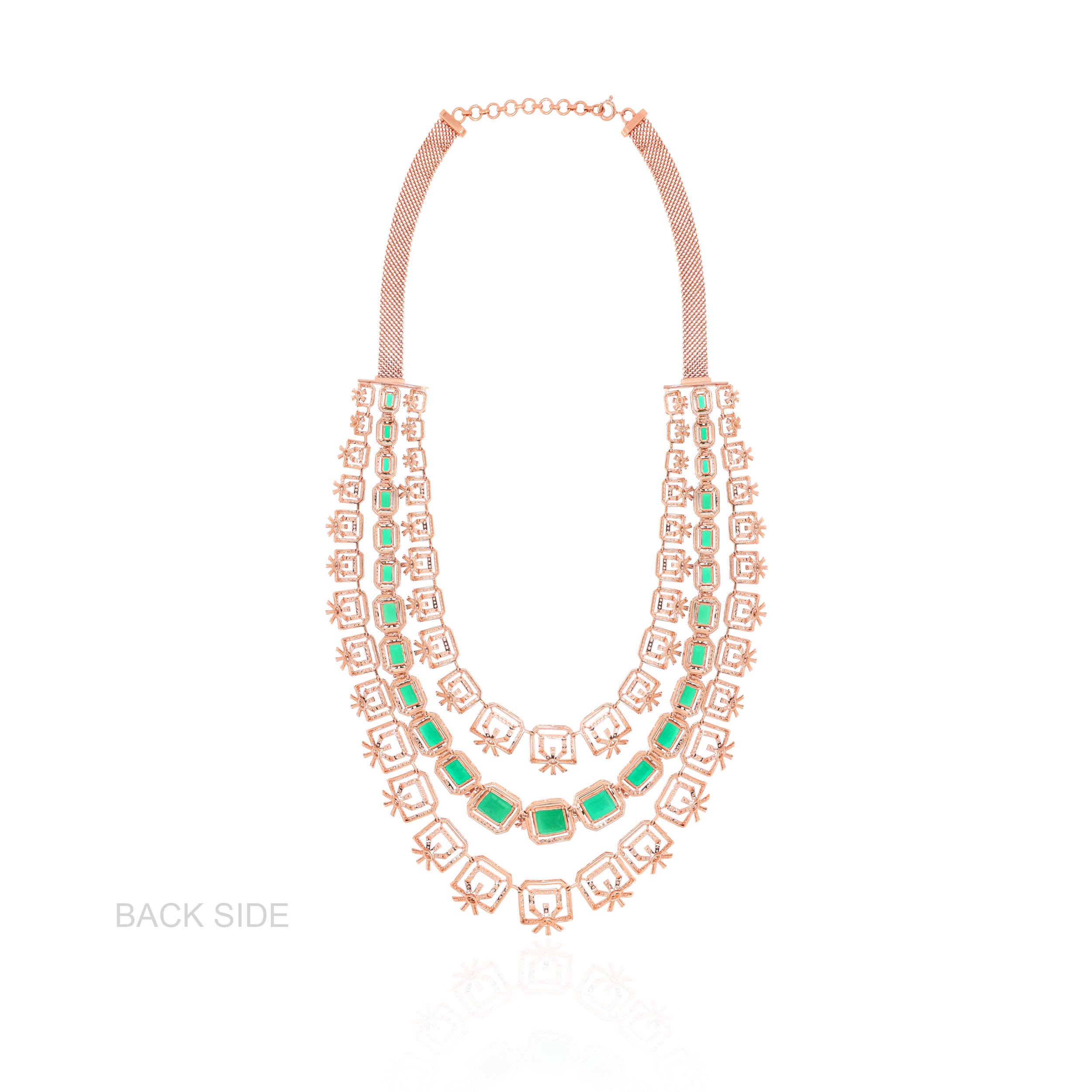 14K Rose Gold Diamond Necklace-DGN-D000781241 - Senco Gold and Diamonds