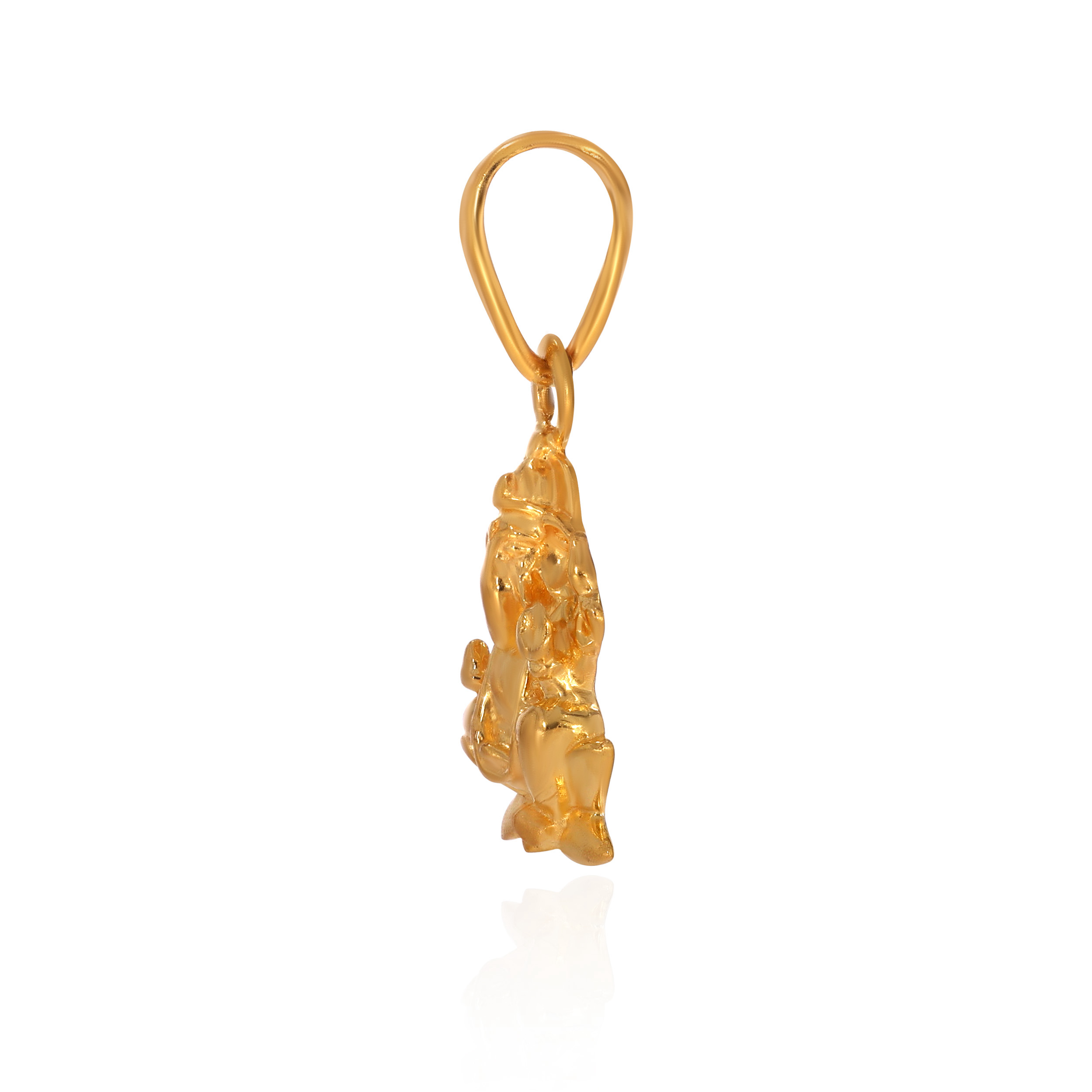 Sacred Glow Gold Ganesha Pendant - Senco Gold and Diamonds