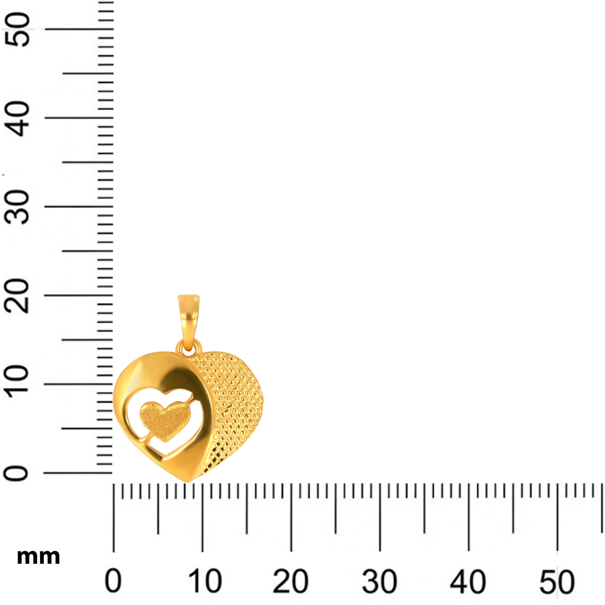 Cupid Struck Gold Pendant - Senco Gold and Diamonds