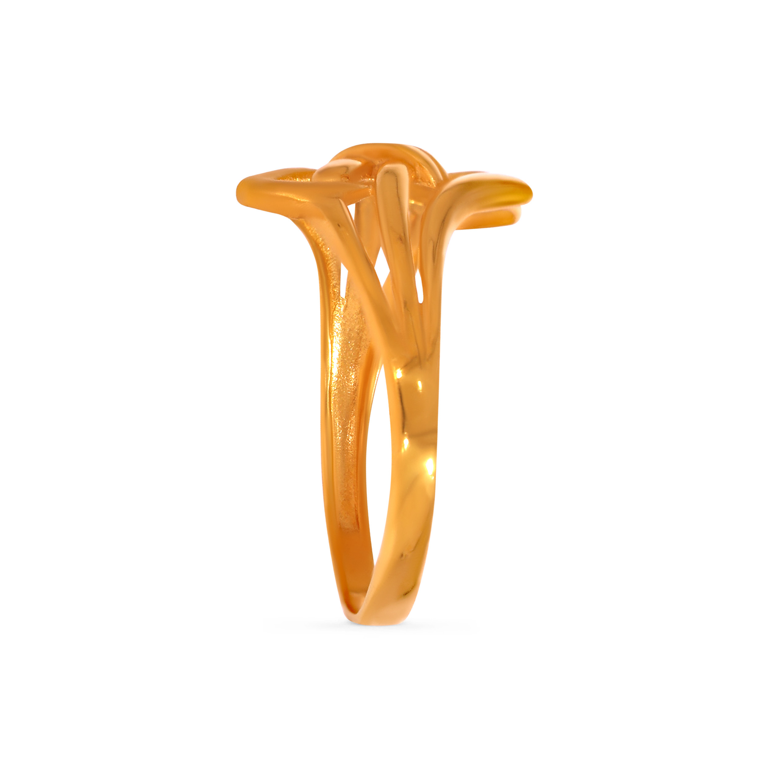 Flowform Floral Gold Ring - Senco Gold and Diamonds