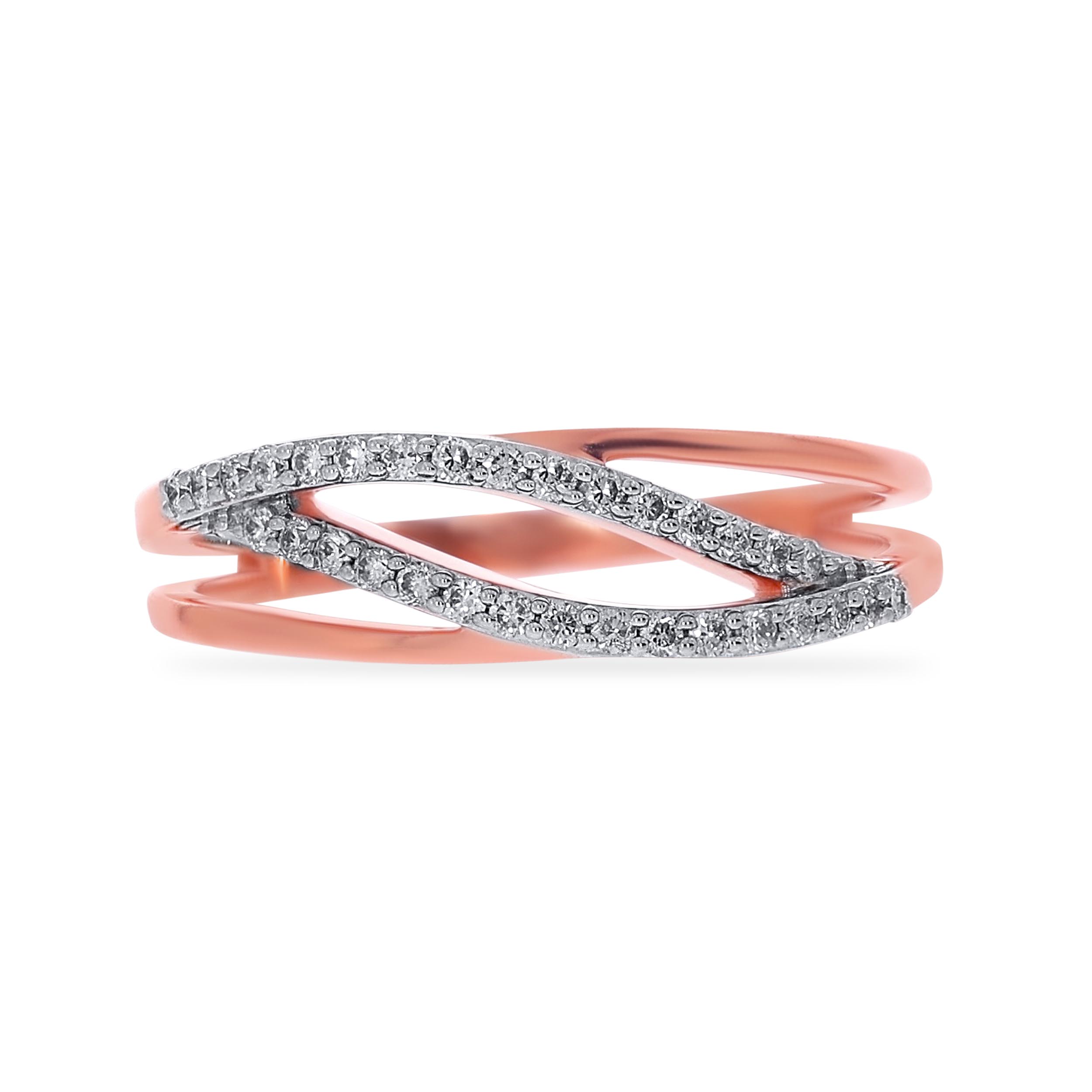 Rosy Leaf Diamond Ring - Senco Gold and Diamonds