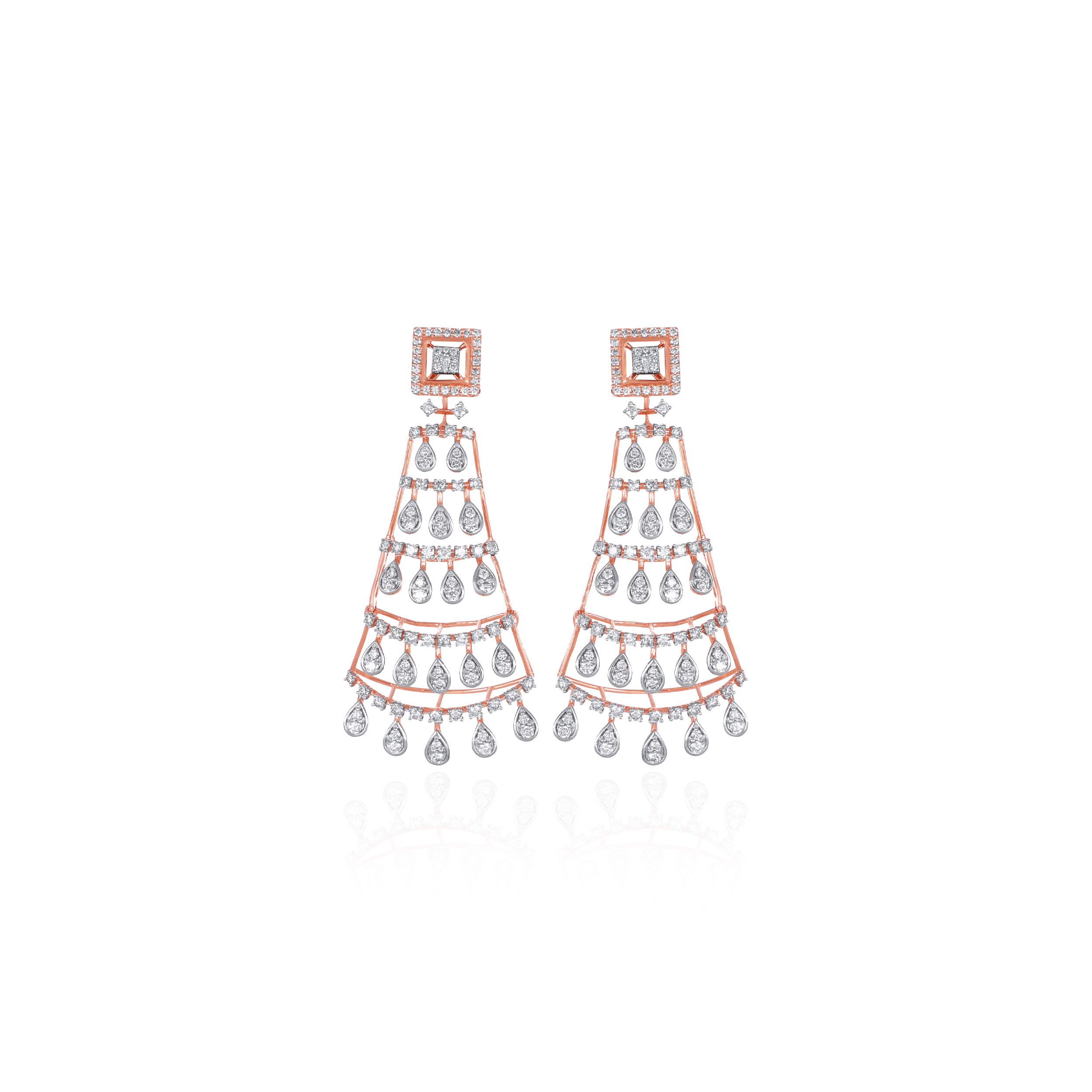 Celestial Drip Diamond Earrings - Senco Gold and Diamonds