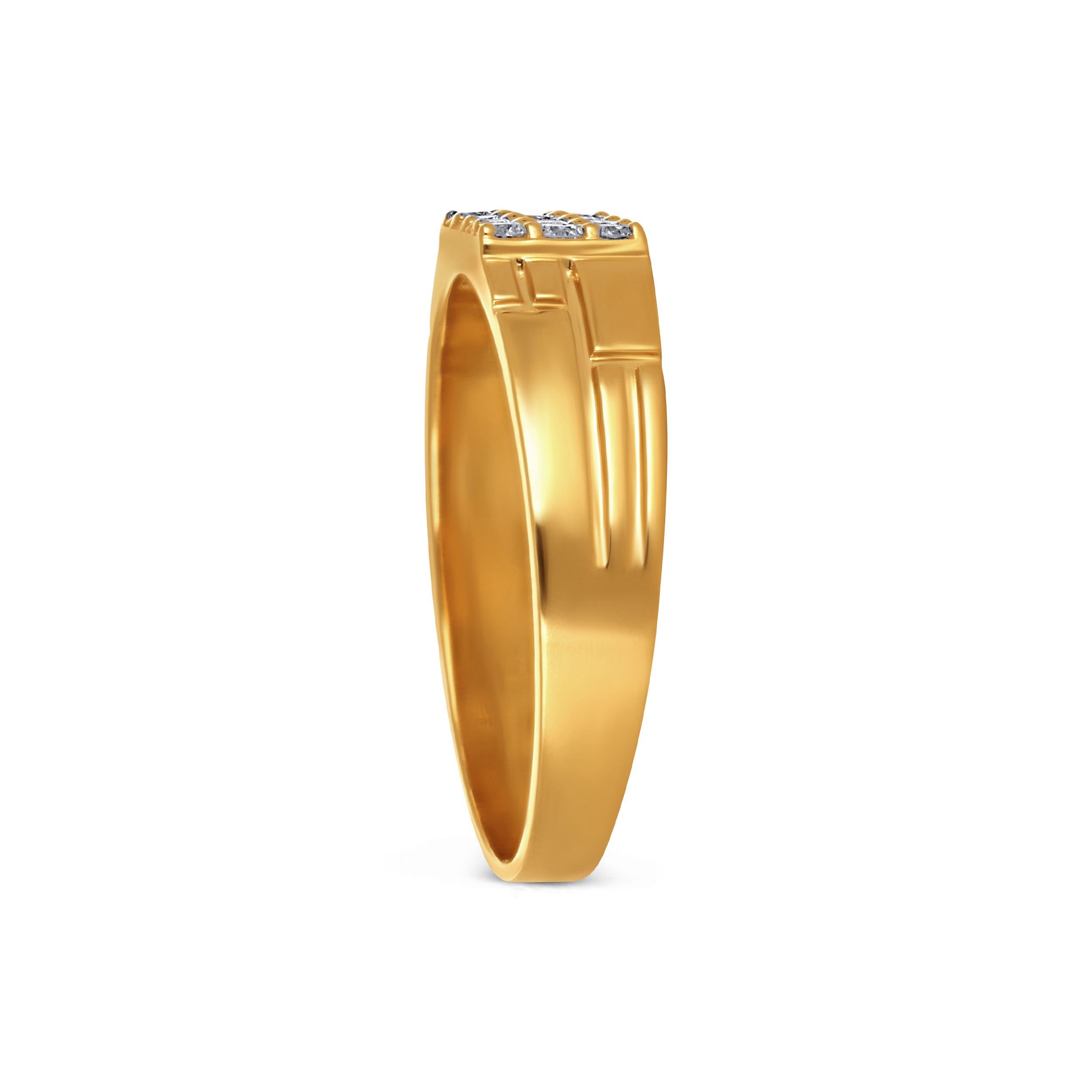 Meridian Grid Men's Diamond Band alternate view 2