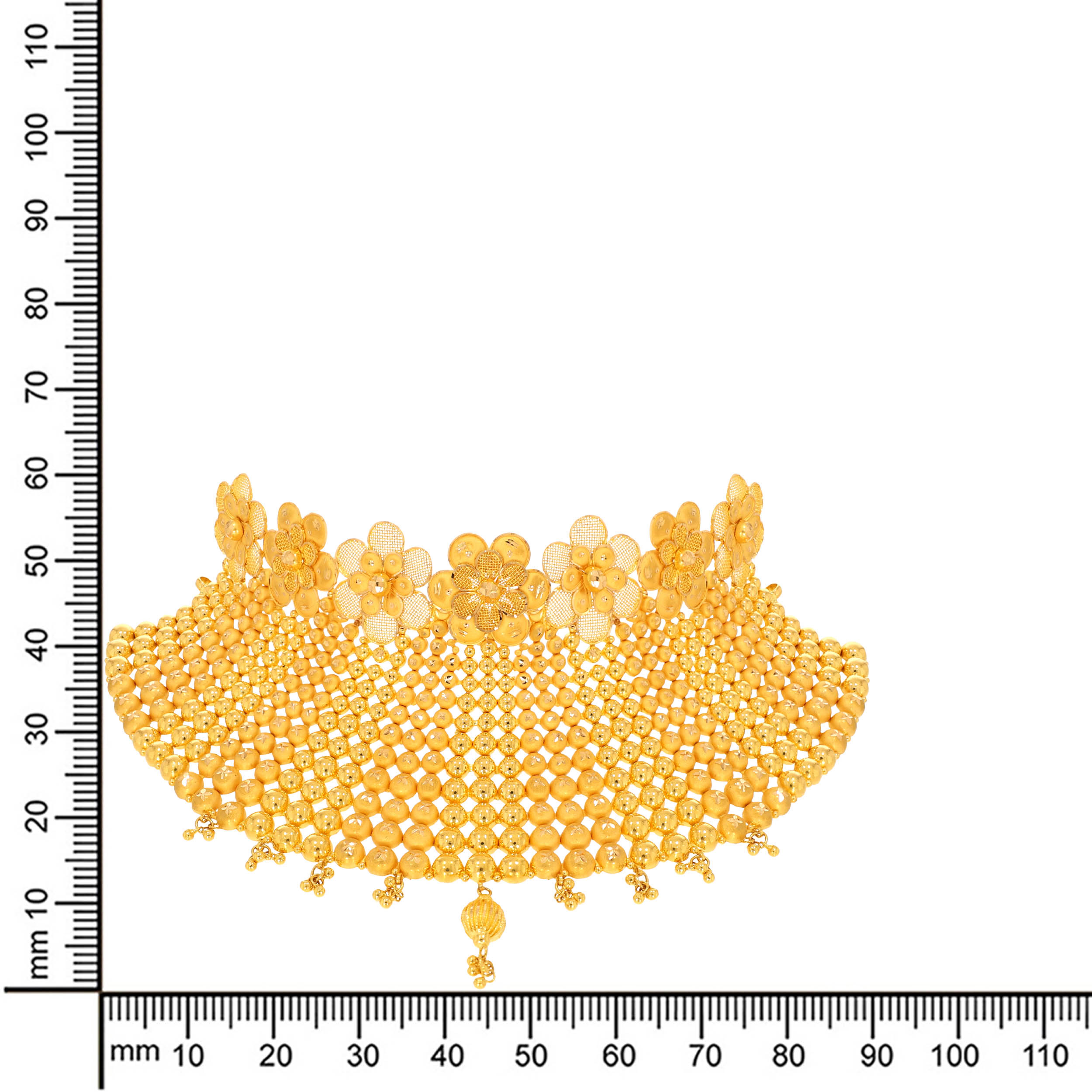 Beaded Luxe Gold Choker Necklace - Senco Gold and Diamonds