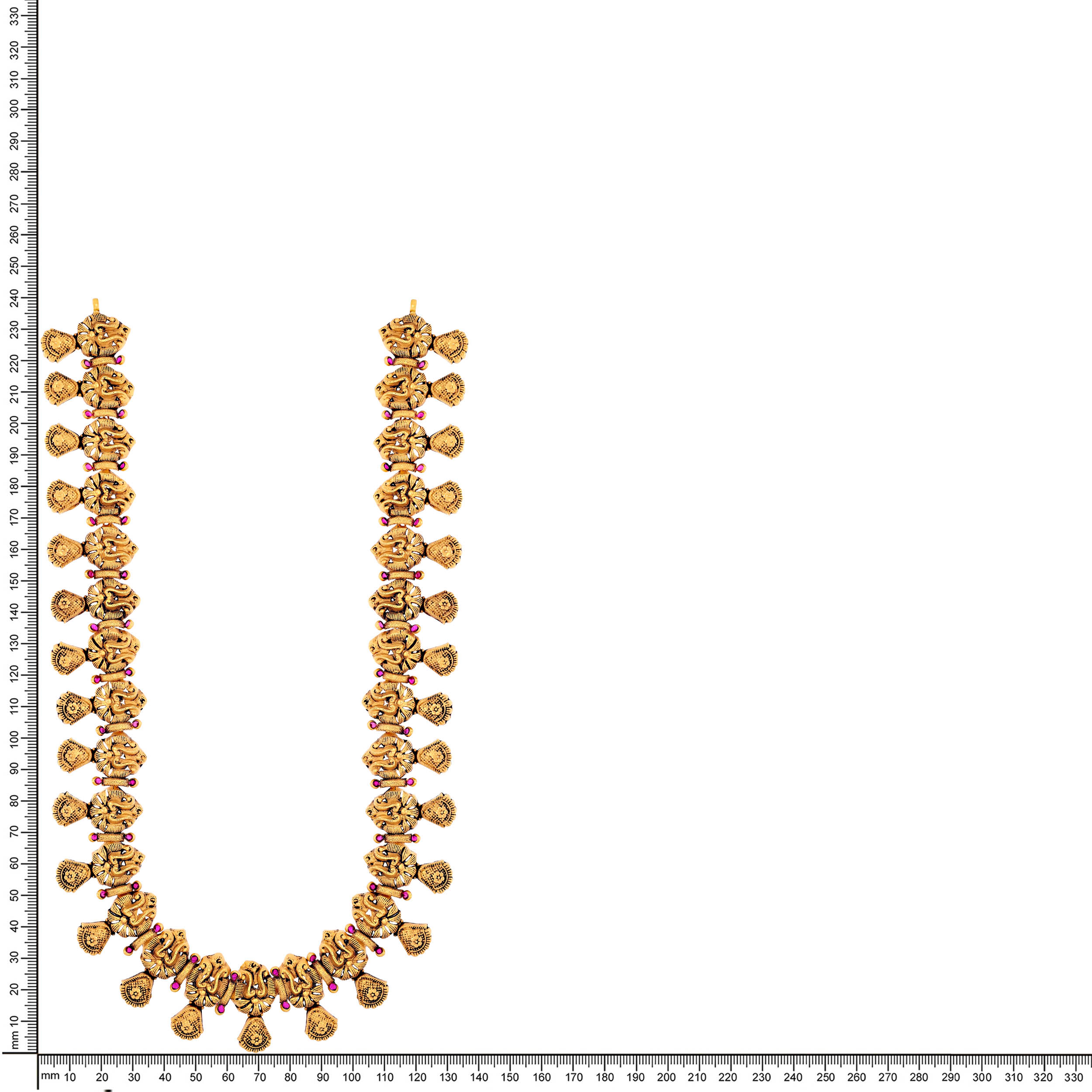 Heritage Glory Antique Gold Long Necklace - Senco Gold and Diamonds