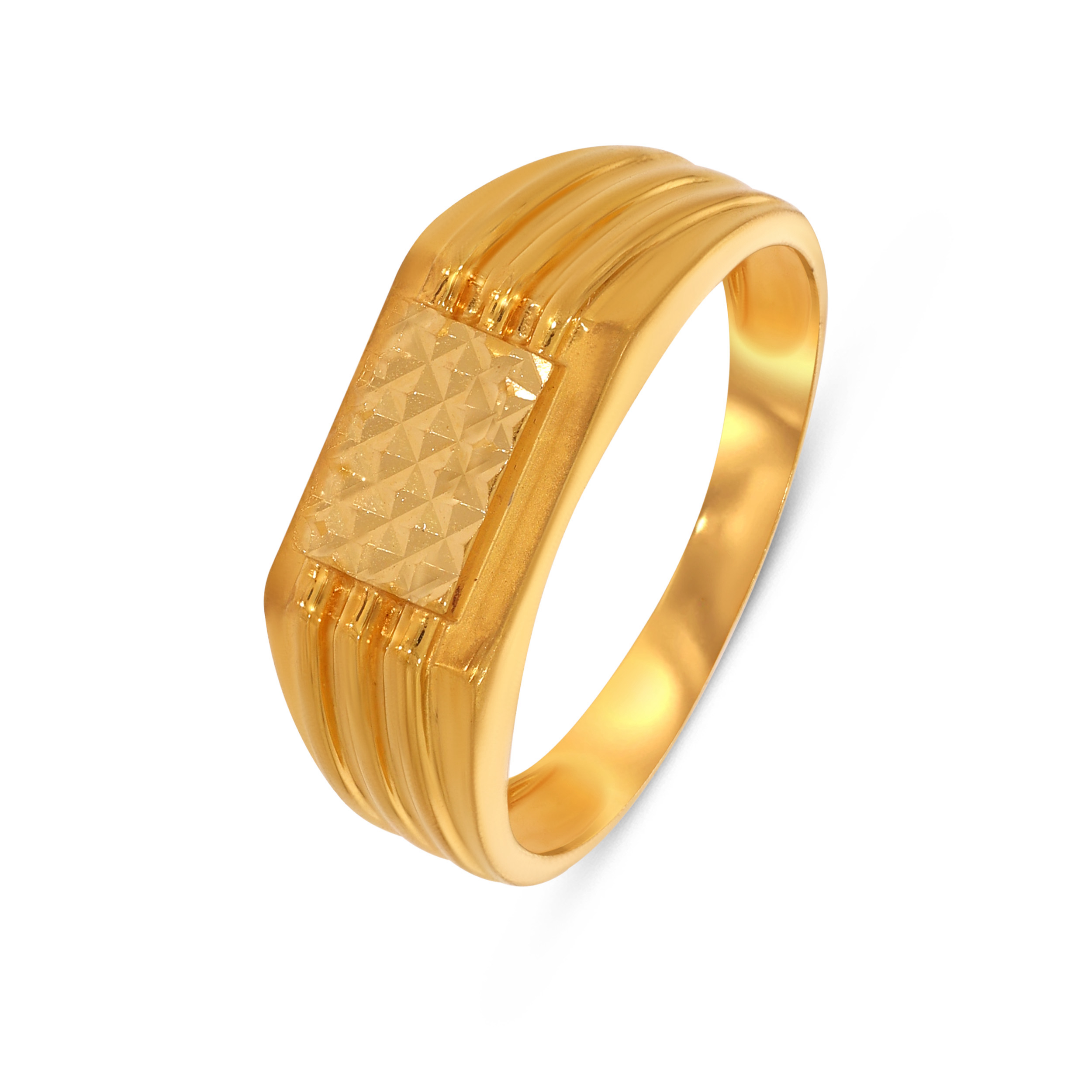 22K Yellow Gold Men Ring-GGR-D000791148 - Senco Gold and Diamonds