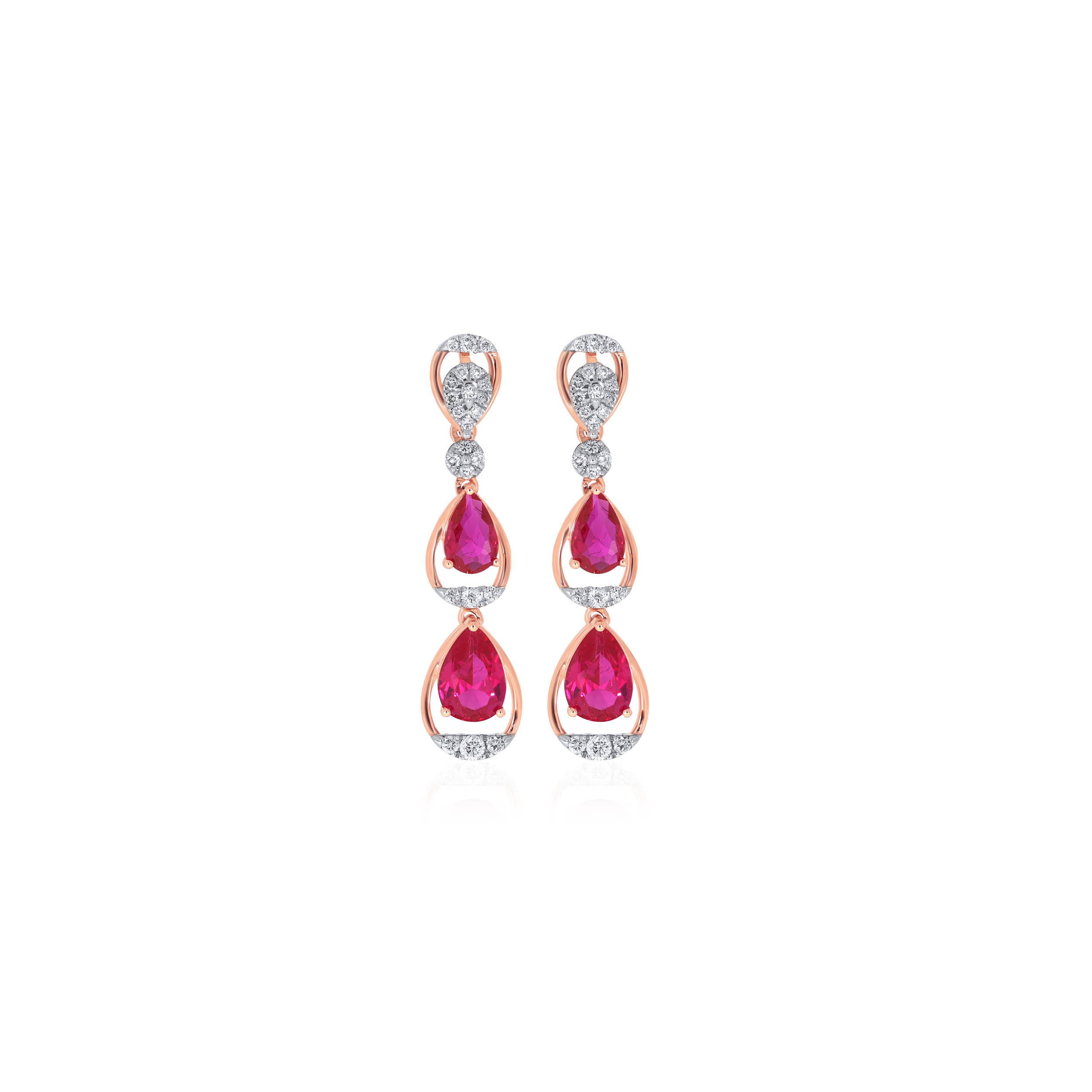 Loving Droplets Diamond Drop Earrings - Senco Gold and Diamonds