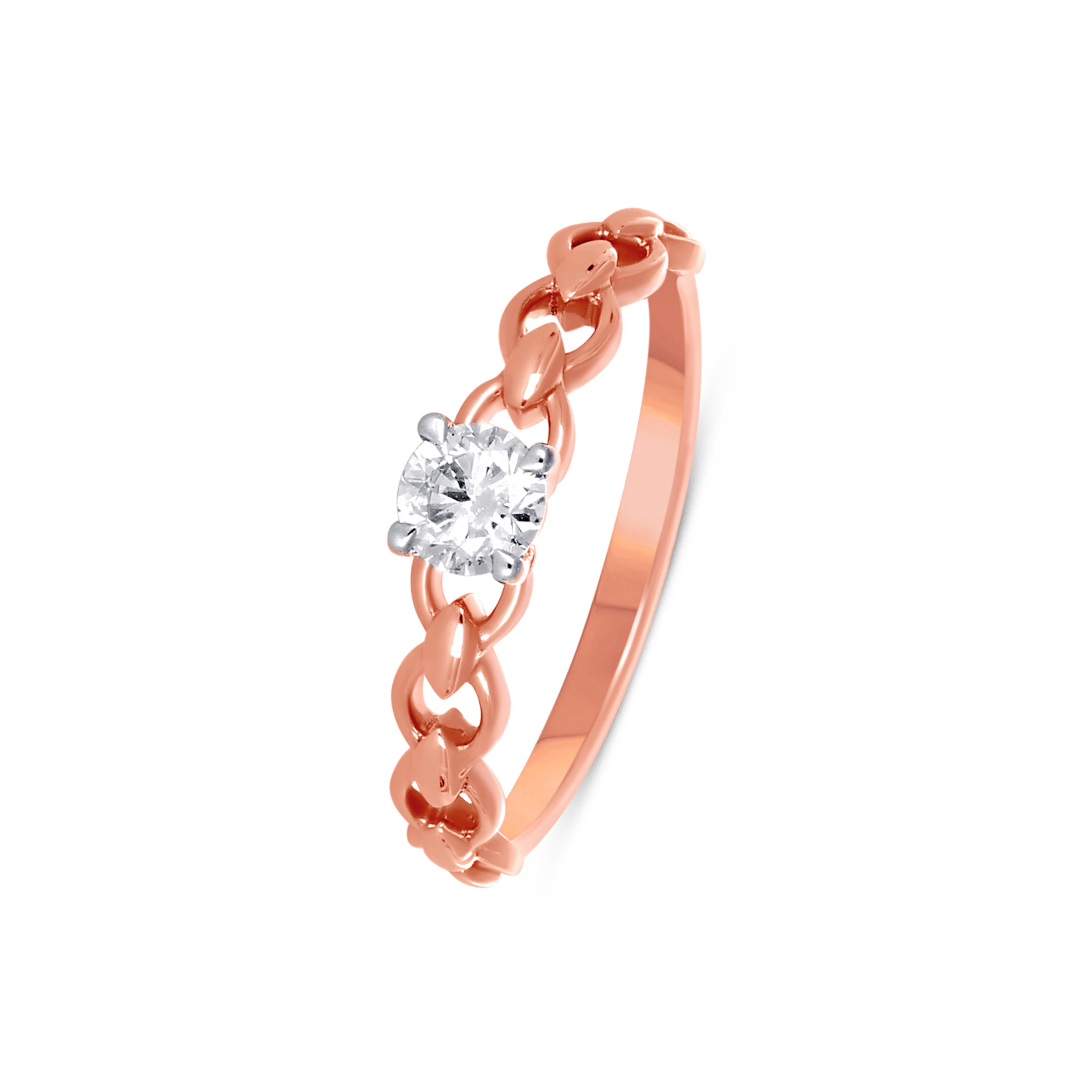 Rosette Embrace Diamond Ring Set - Senco Gold and Diamonds