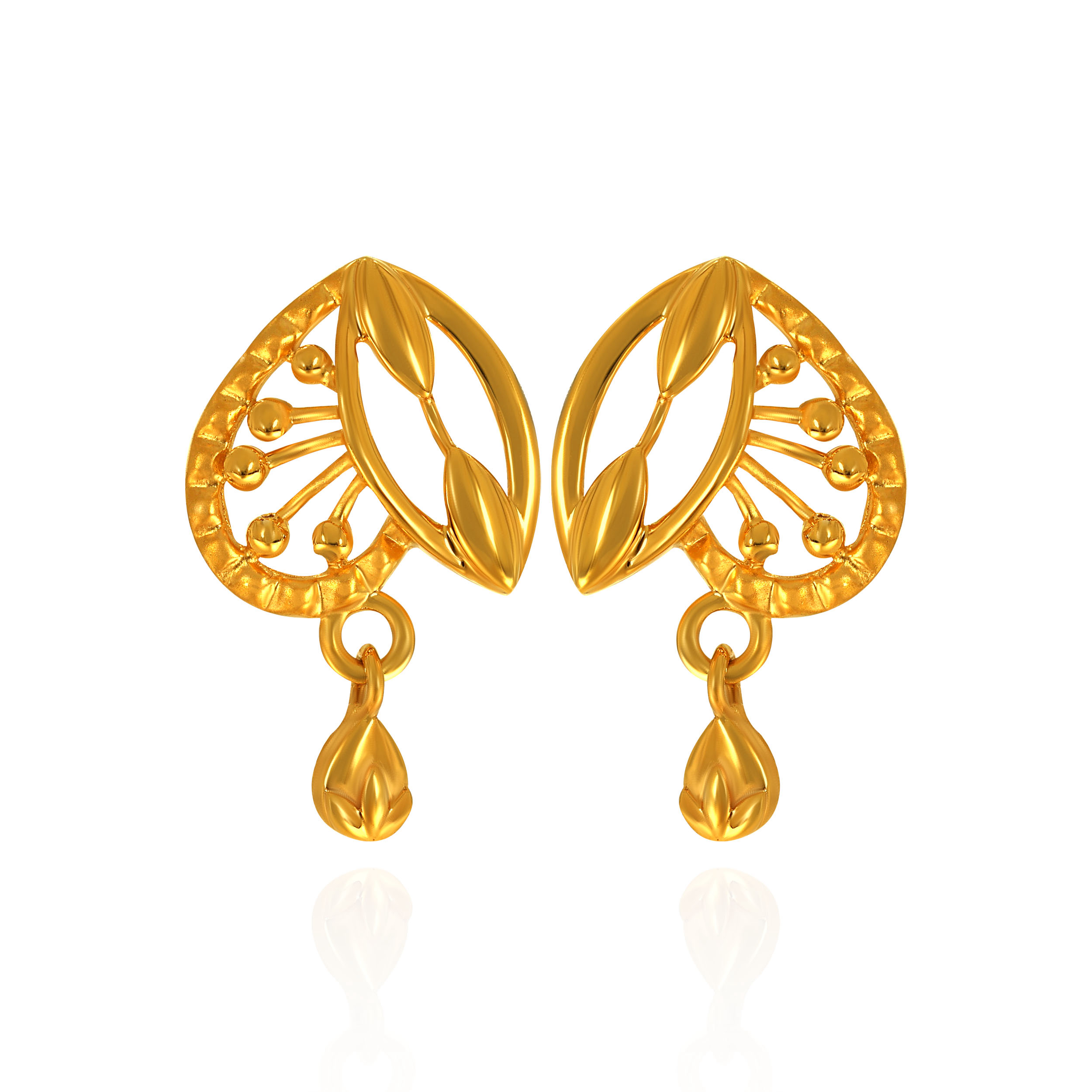 Dew Leaf Gold Drops - Senco Gold and Diamonds