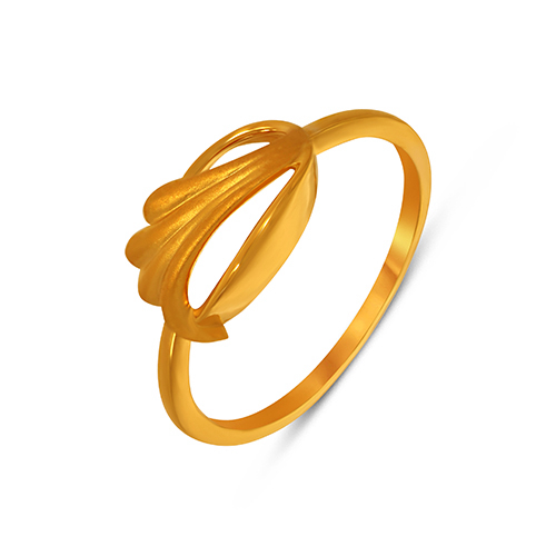 Crest Curve Gold Ring - Senco Gold and Diamonds