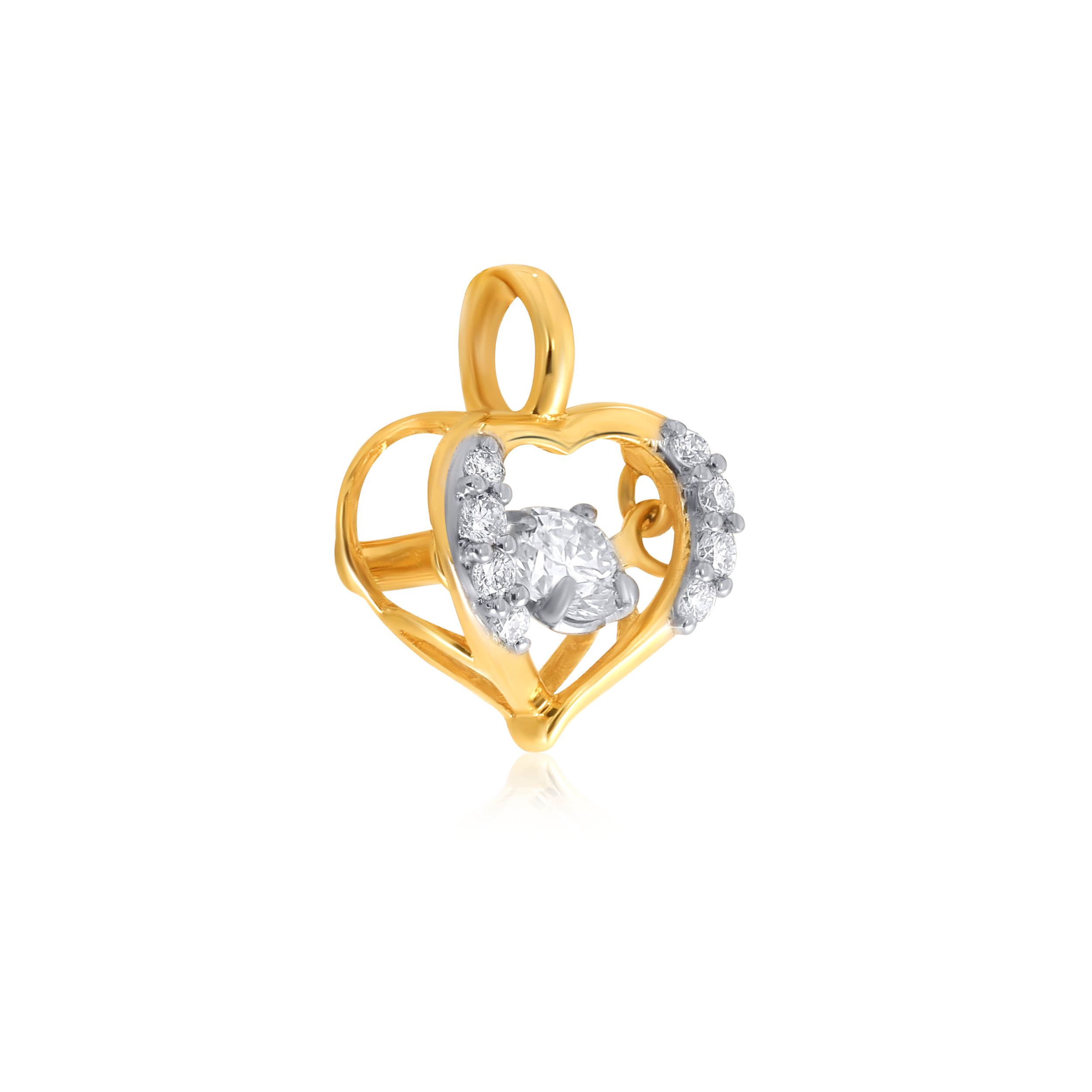 Love Connection Solitaire Pendant - Senco Gold and Diamonds