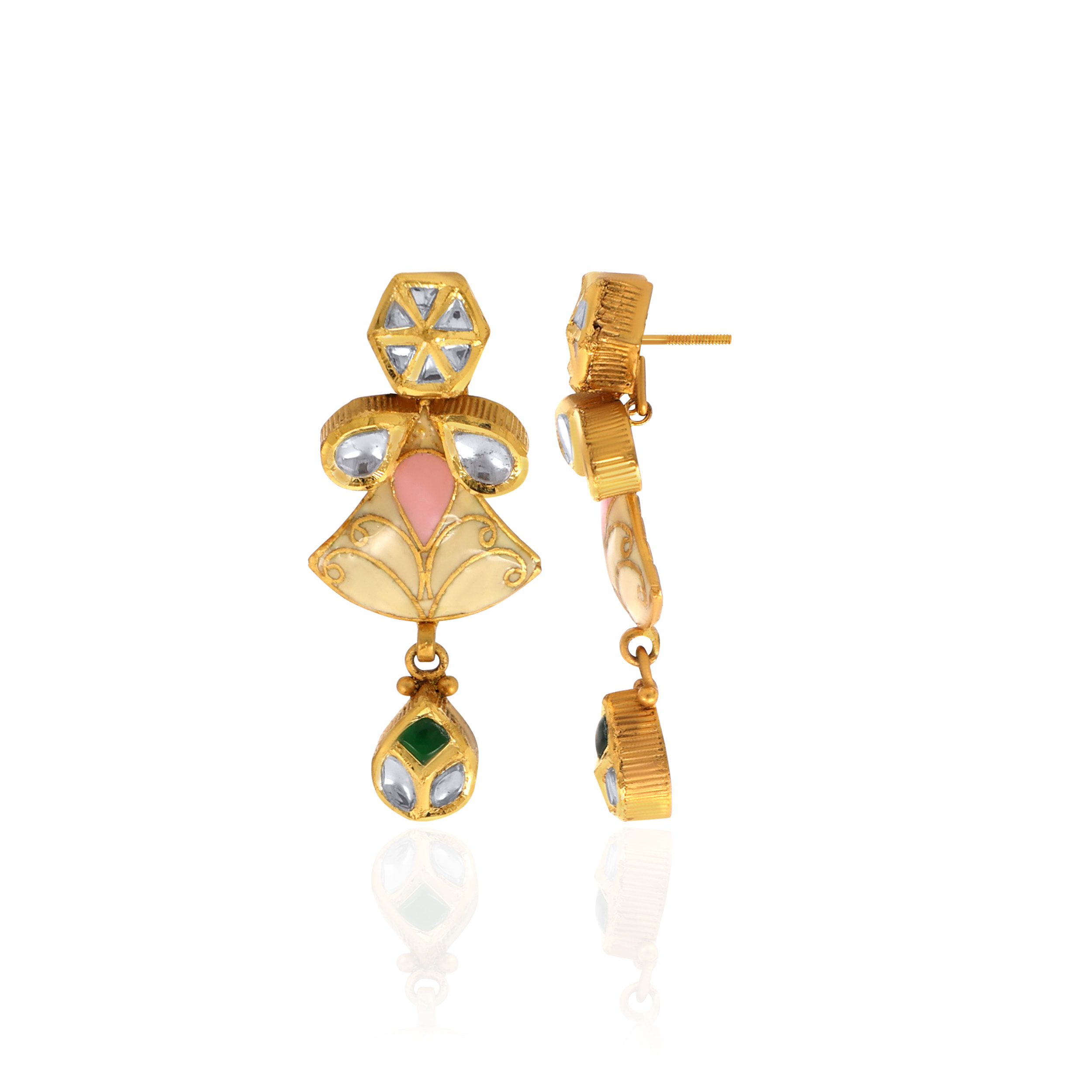 22K Yellow Gold Earrings-GPGN-D000654638 - Senco Gold and Diamonds