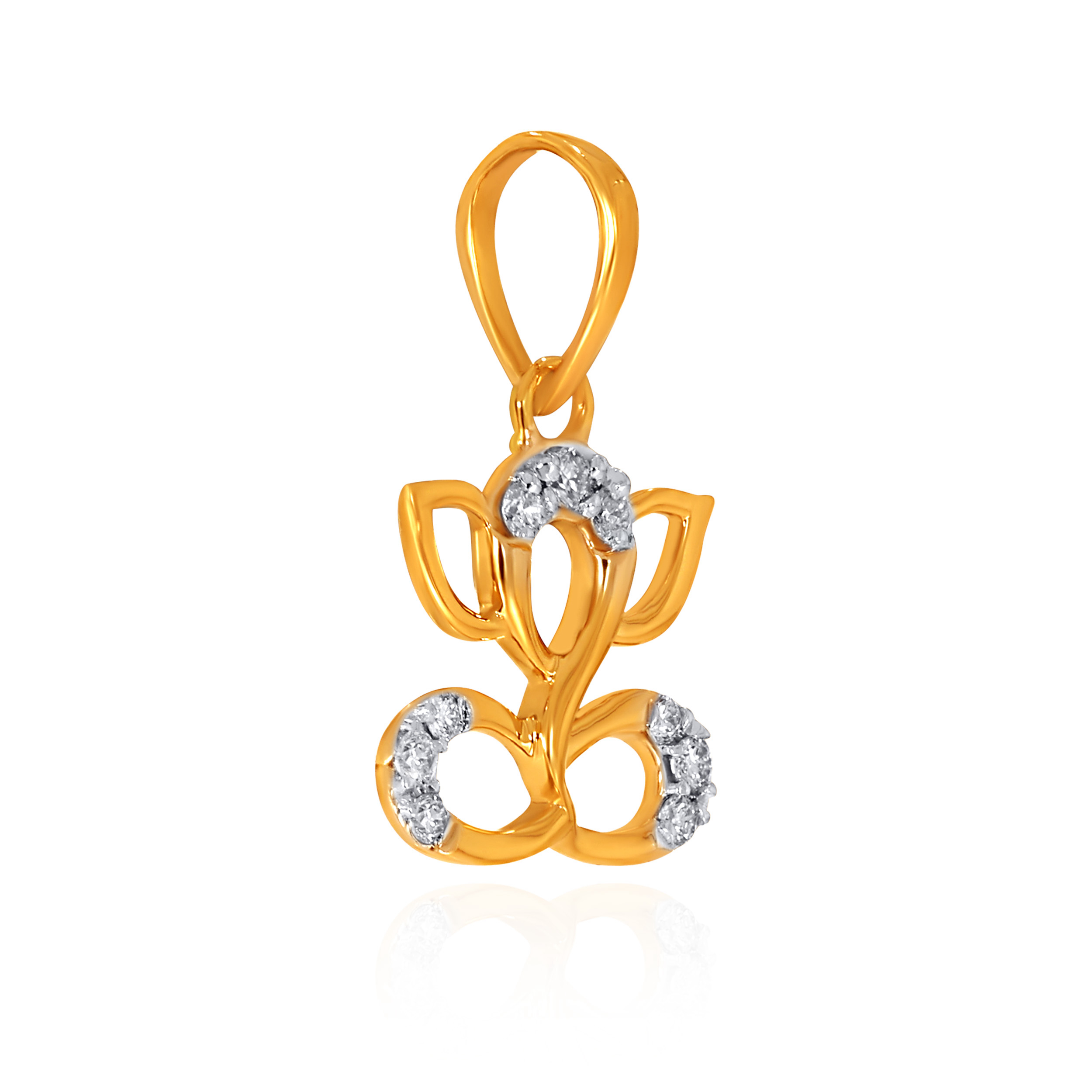 Serene Grace Ganpati Diamond Pendant - Senco Gold and Diamonds