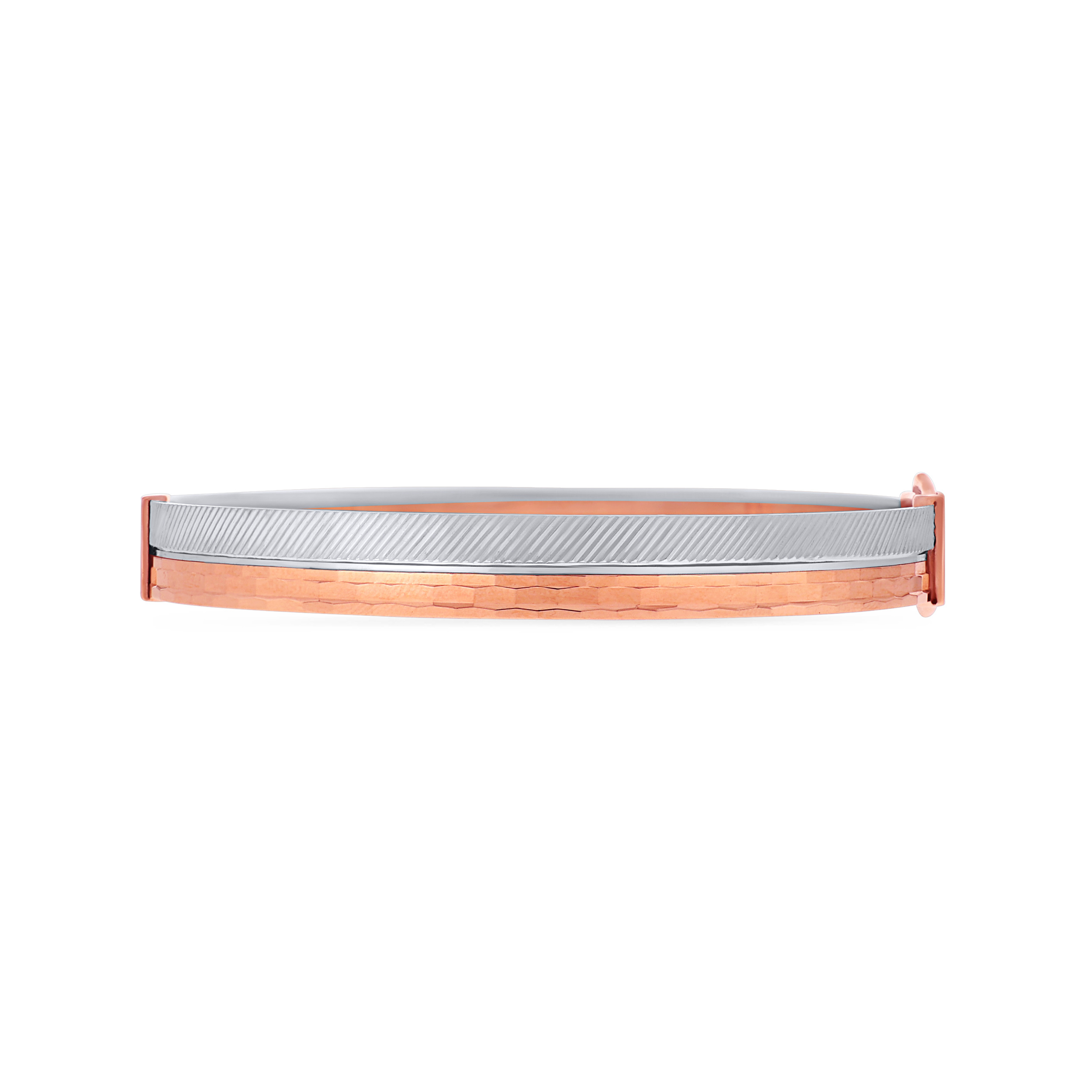 Dual Refinement Men Platinum Kada Bangle - Senco Gold and Diamonds