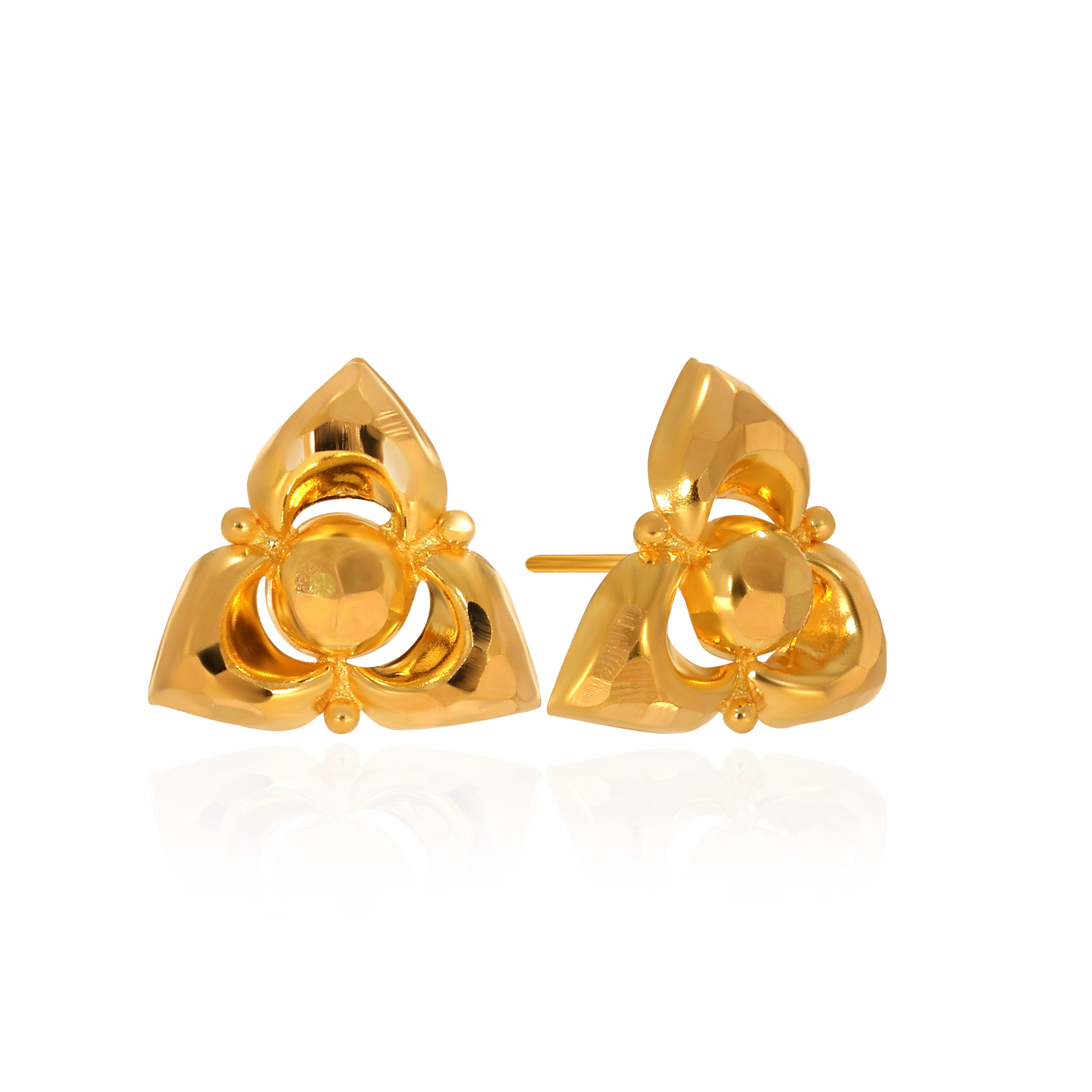 22K Yellow Gold Gold Studs Earrings-GP-D000544751 - Senco Gold and Diamonds