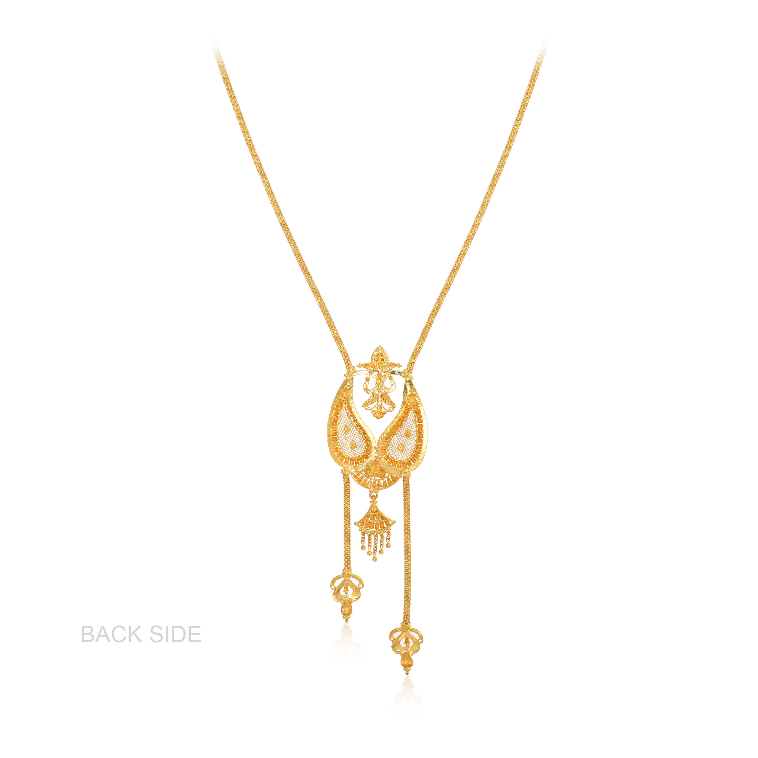 Dual Paisley Gold Necklace - Senco Gold and Diamonds