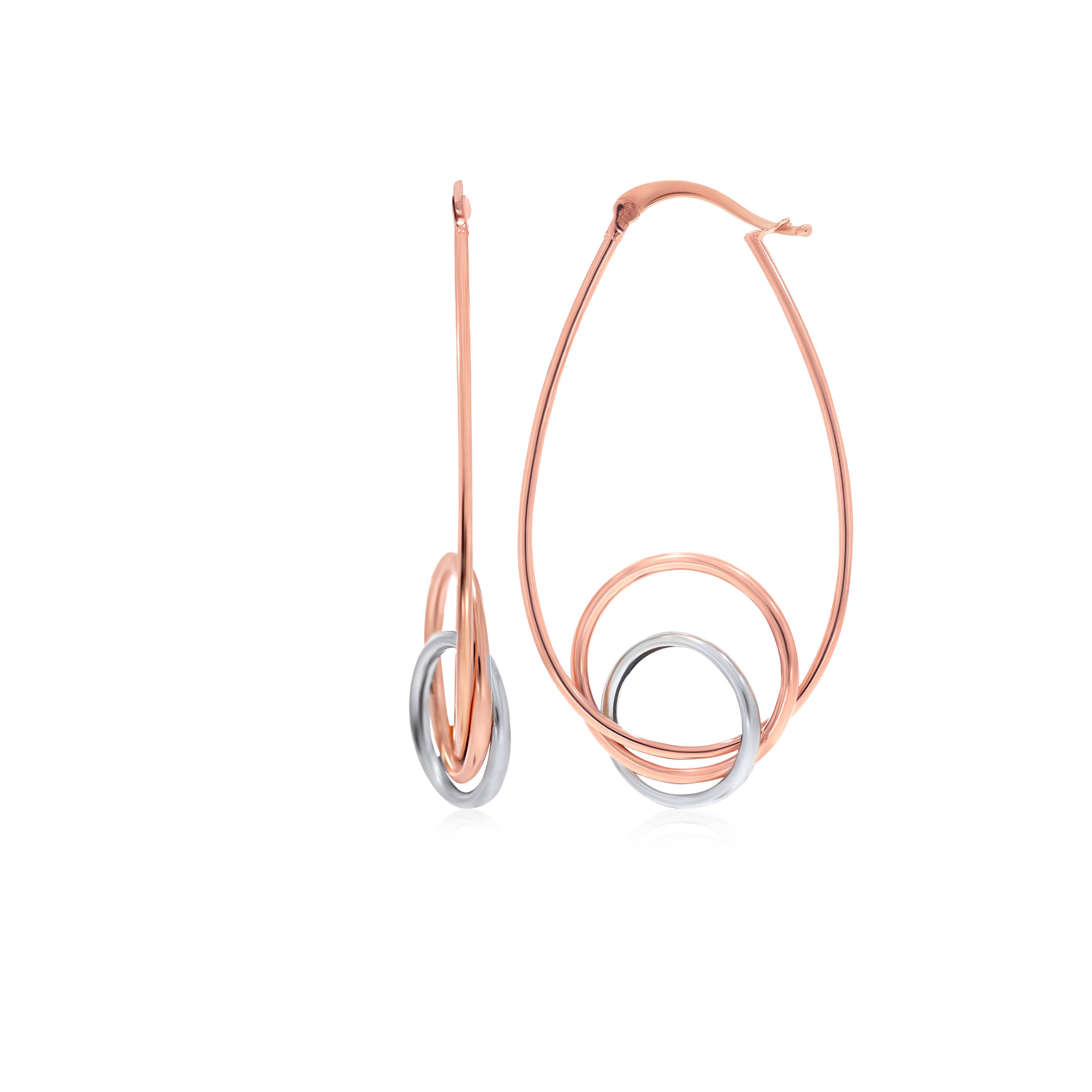 Groovy Vibes Gold Hoop Earrings - Senco Gold and Diamonds