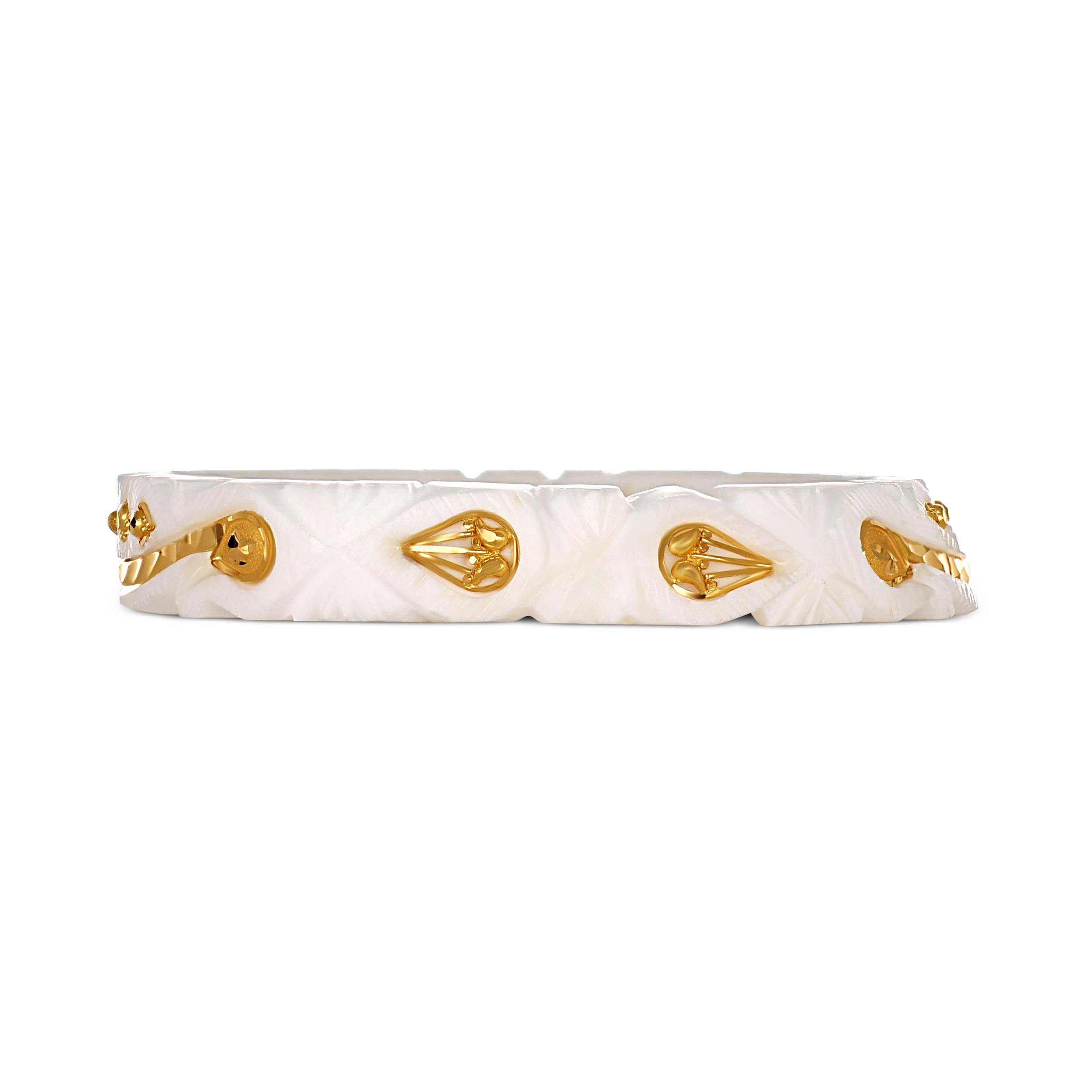 Auspicious Elegance Gold Sankha Bangle - Senco Gold and Diamonds