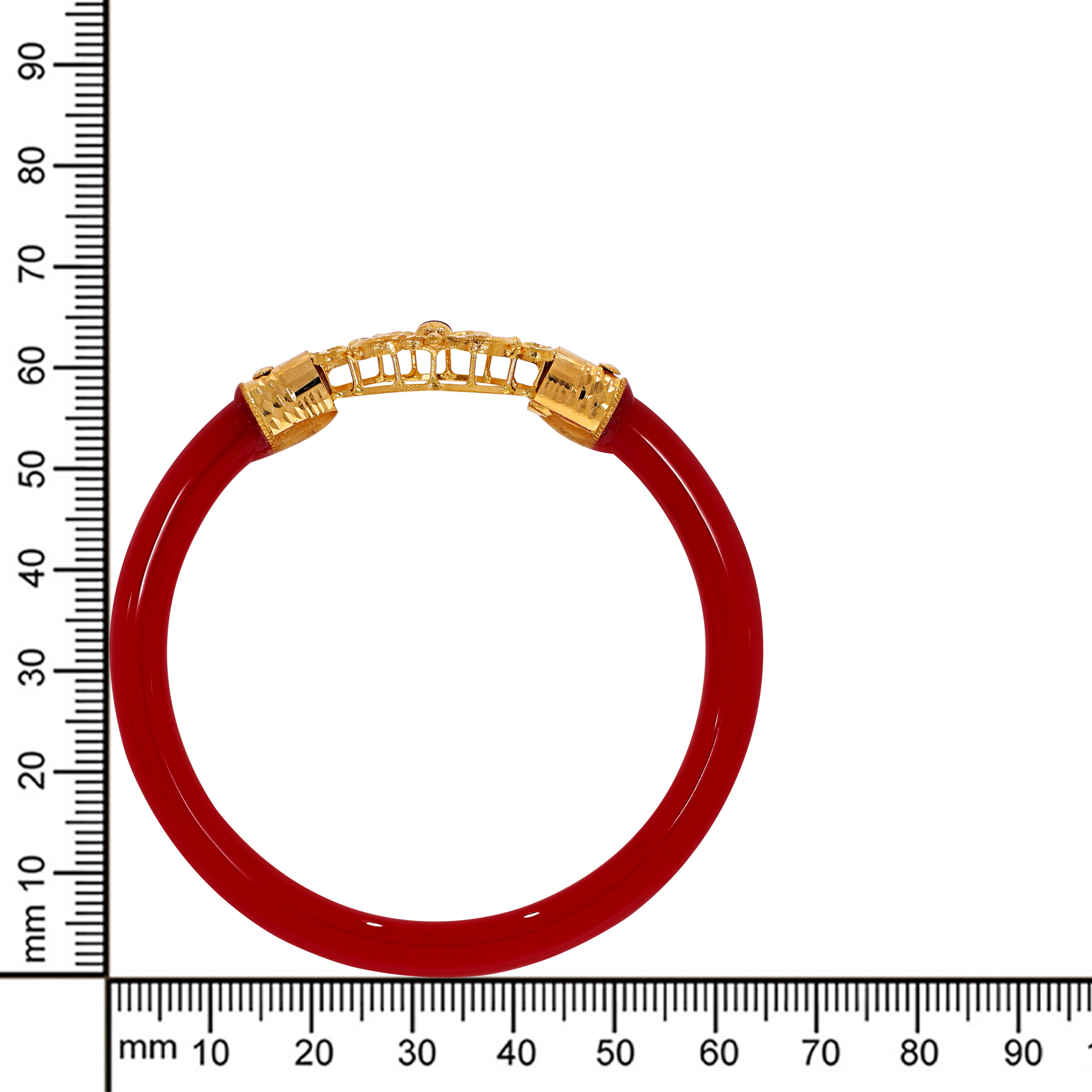Vibrant Meenakari Ethnic Gold Pola Bangle - Senco Gold and Diamonds