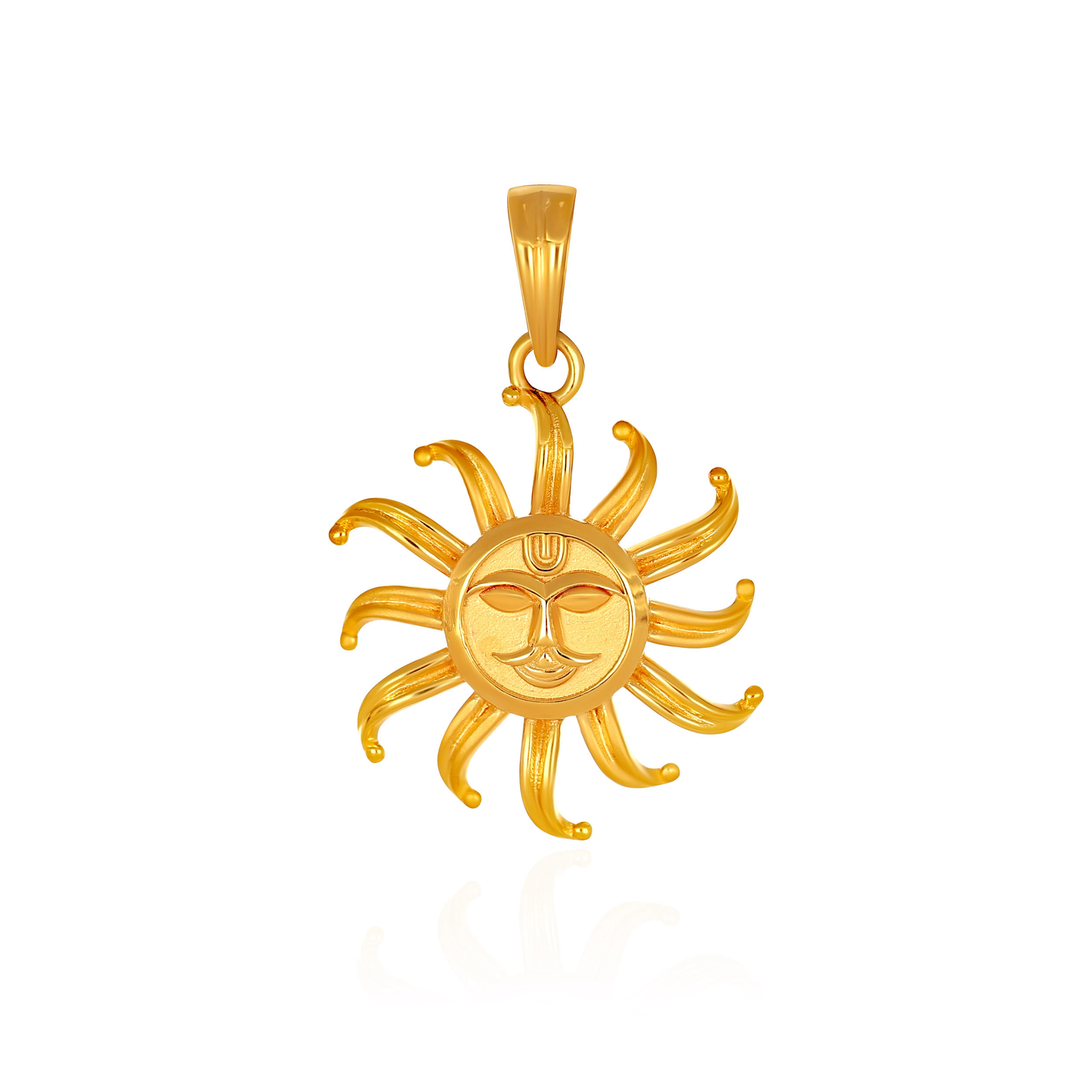 "Radiant Sunburst Gold Pendant  - Senco Gold and Diamonds