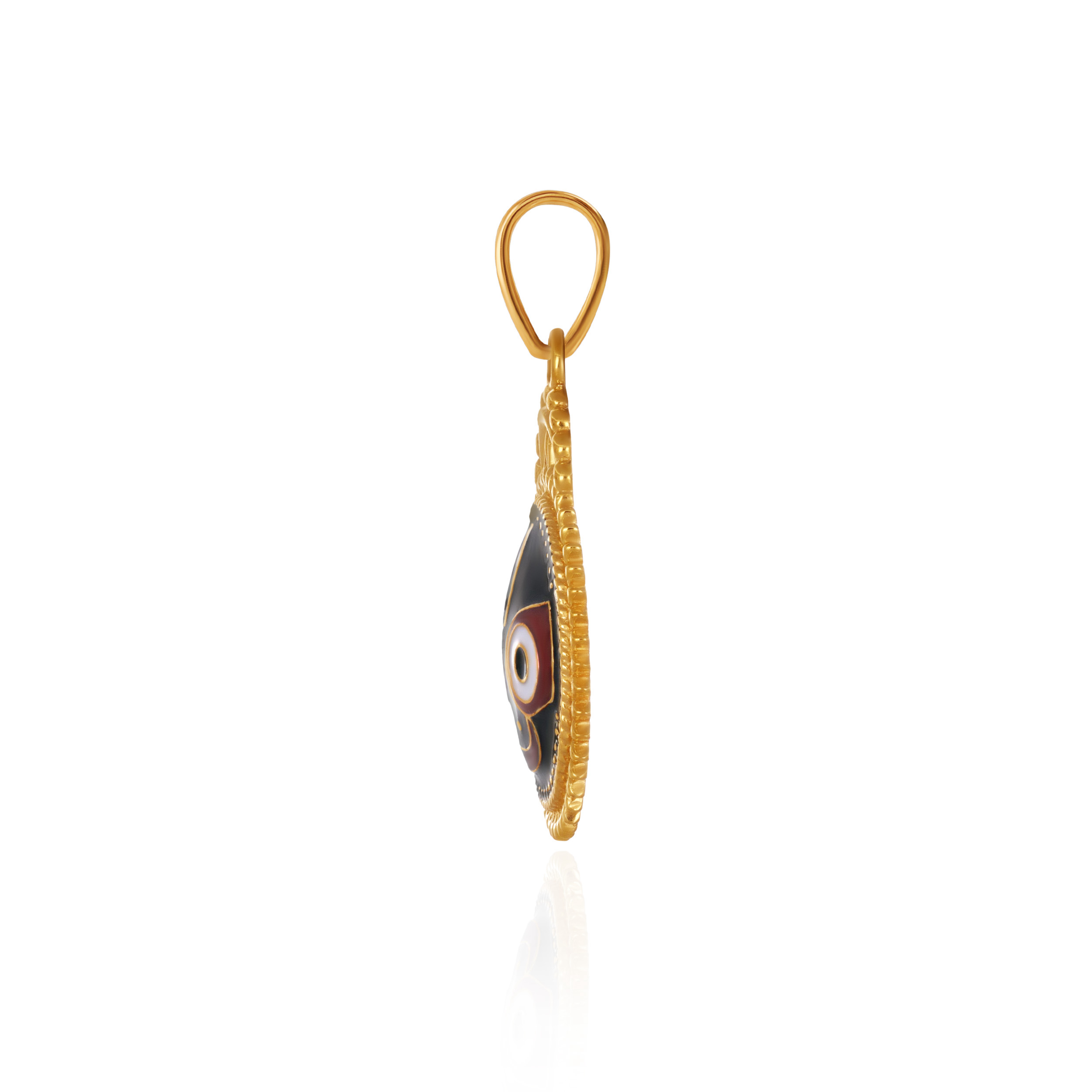Spiritual Elegance Jagannath Gold Pendant - Senco Gold and Diamonds