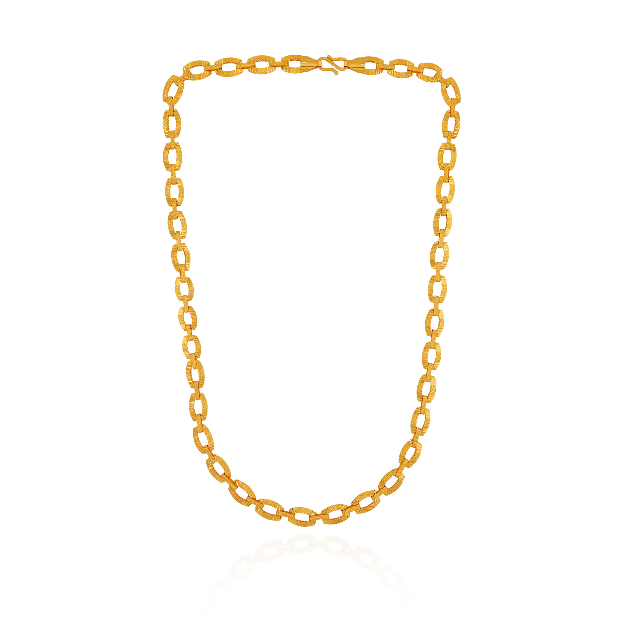 Textured Link Men’s Gold Chain - Senco Gold and Diamonds