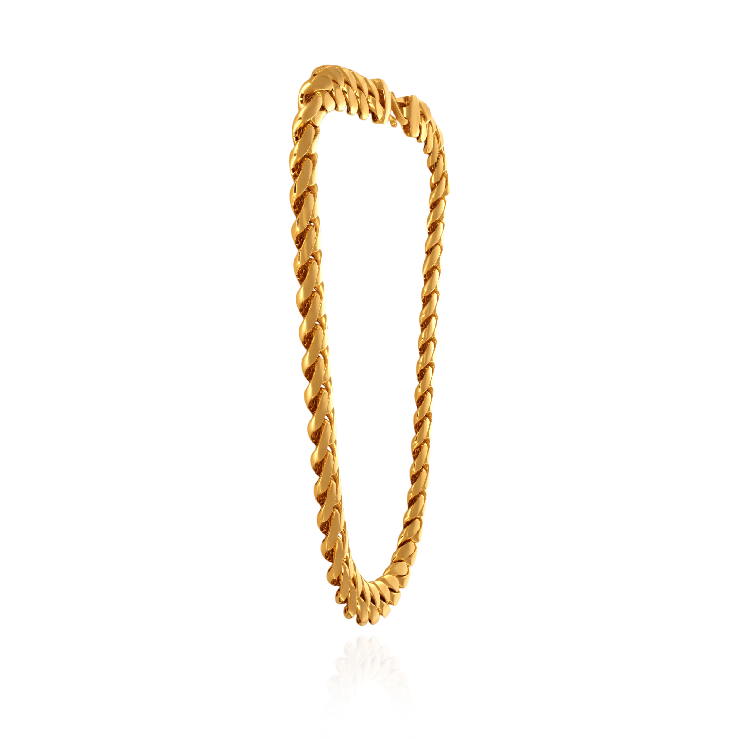 Statement Curb-Link Men's Gold Chain - Senco Gold and Diamonds