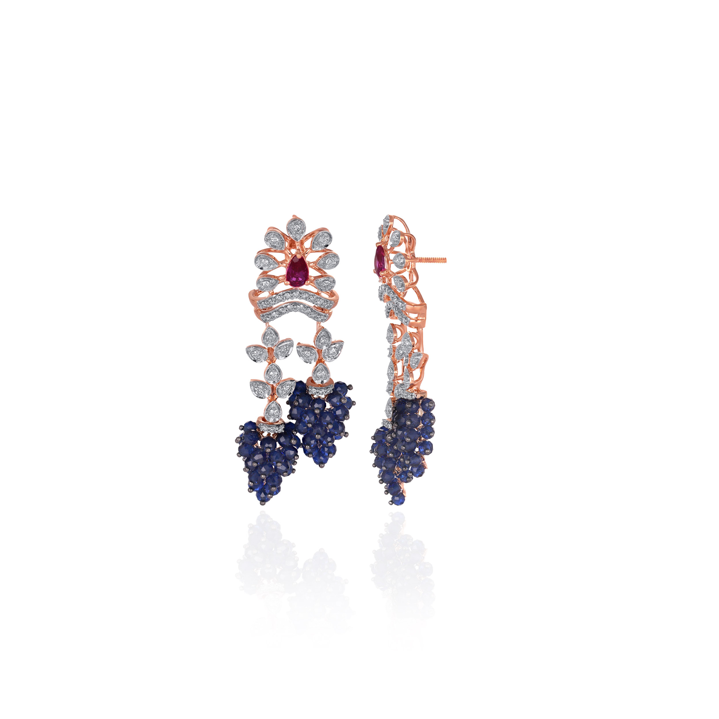 Starlit Ivy Diamond Earrings - Senco Gold and Diamonds