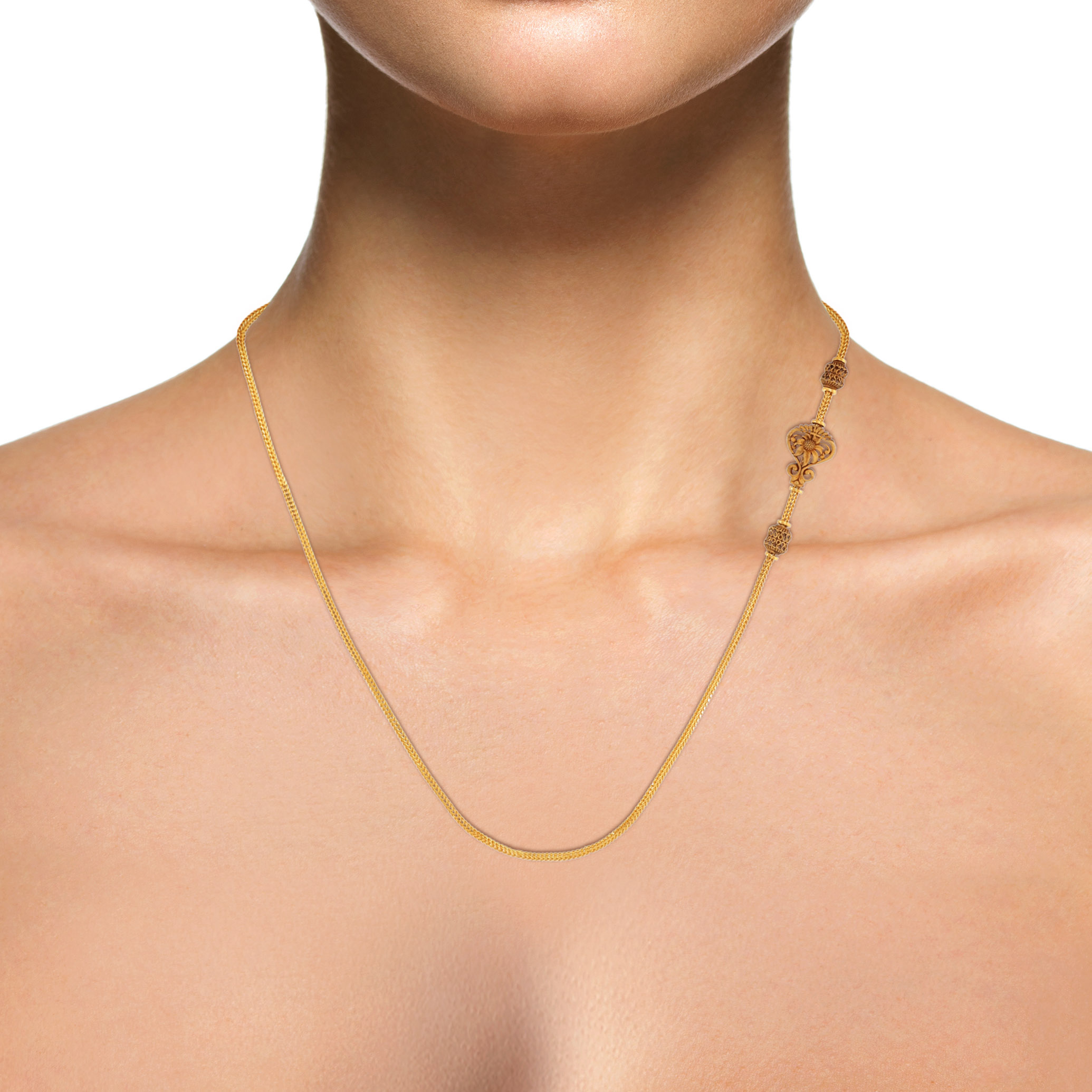 Antique Bloom Gold Chain - Senco Gold and Diamonds