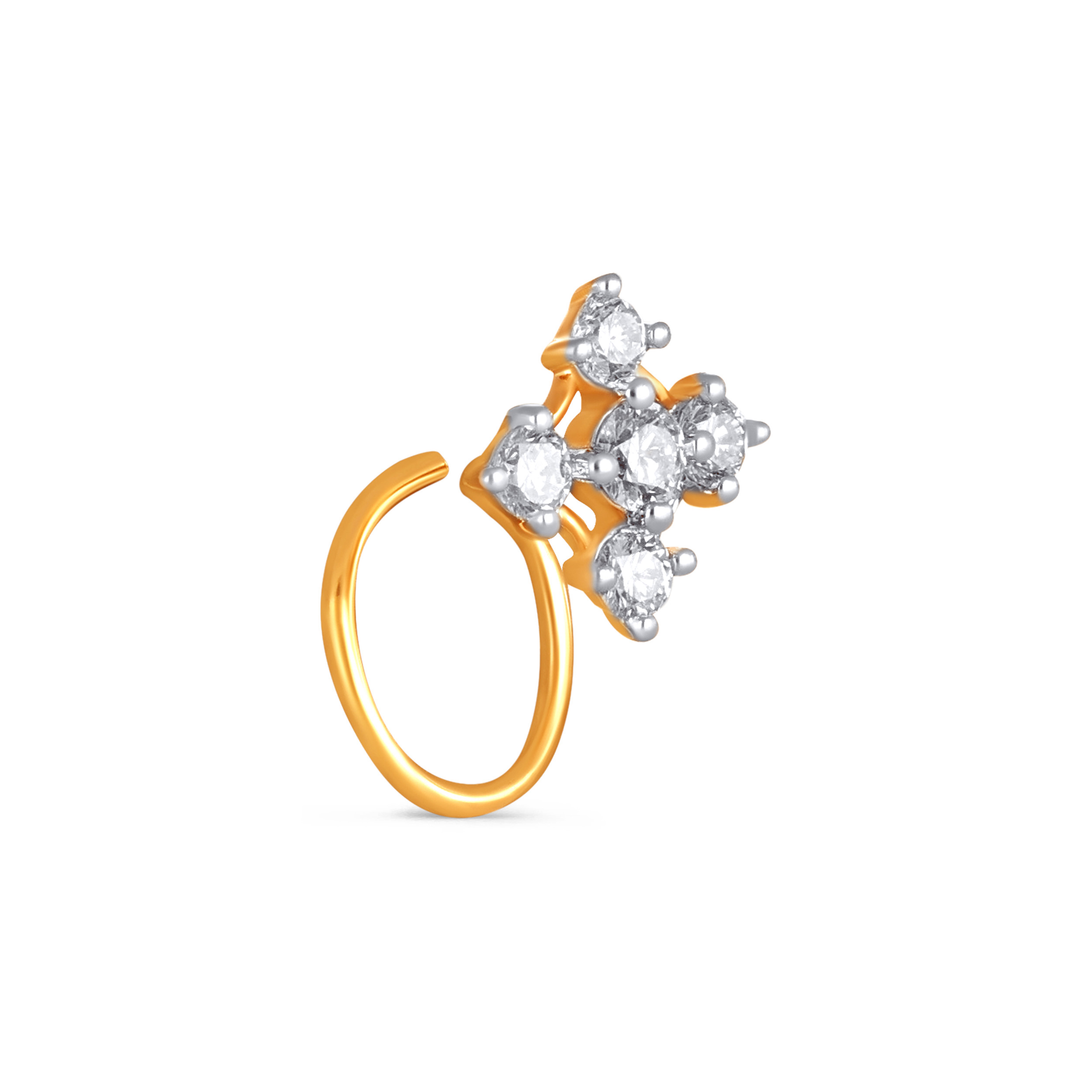Nova Cluster Diamond Nose Pin - Senco Gold and Diamonds