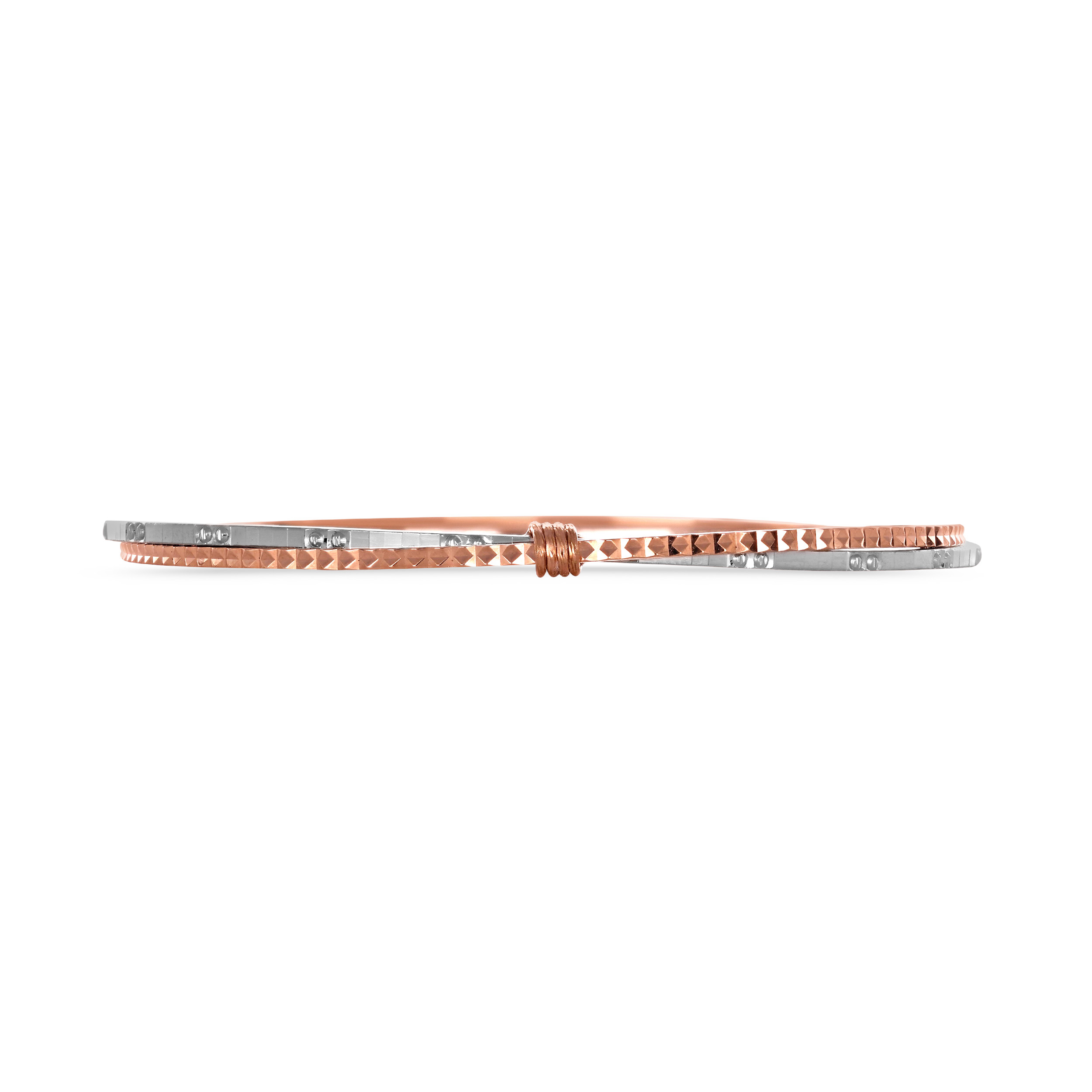 Radiant Fusion Platinum Bangle - Senco Gold and Diamonds