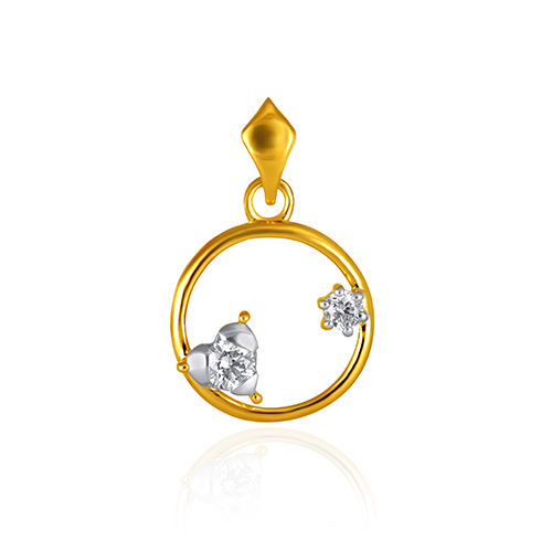 Elegance in Orbit Diamond Pendant - Senco Gold and Diamonds