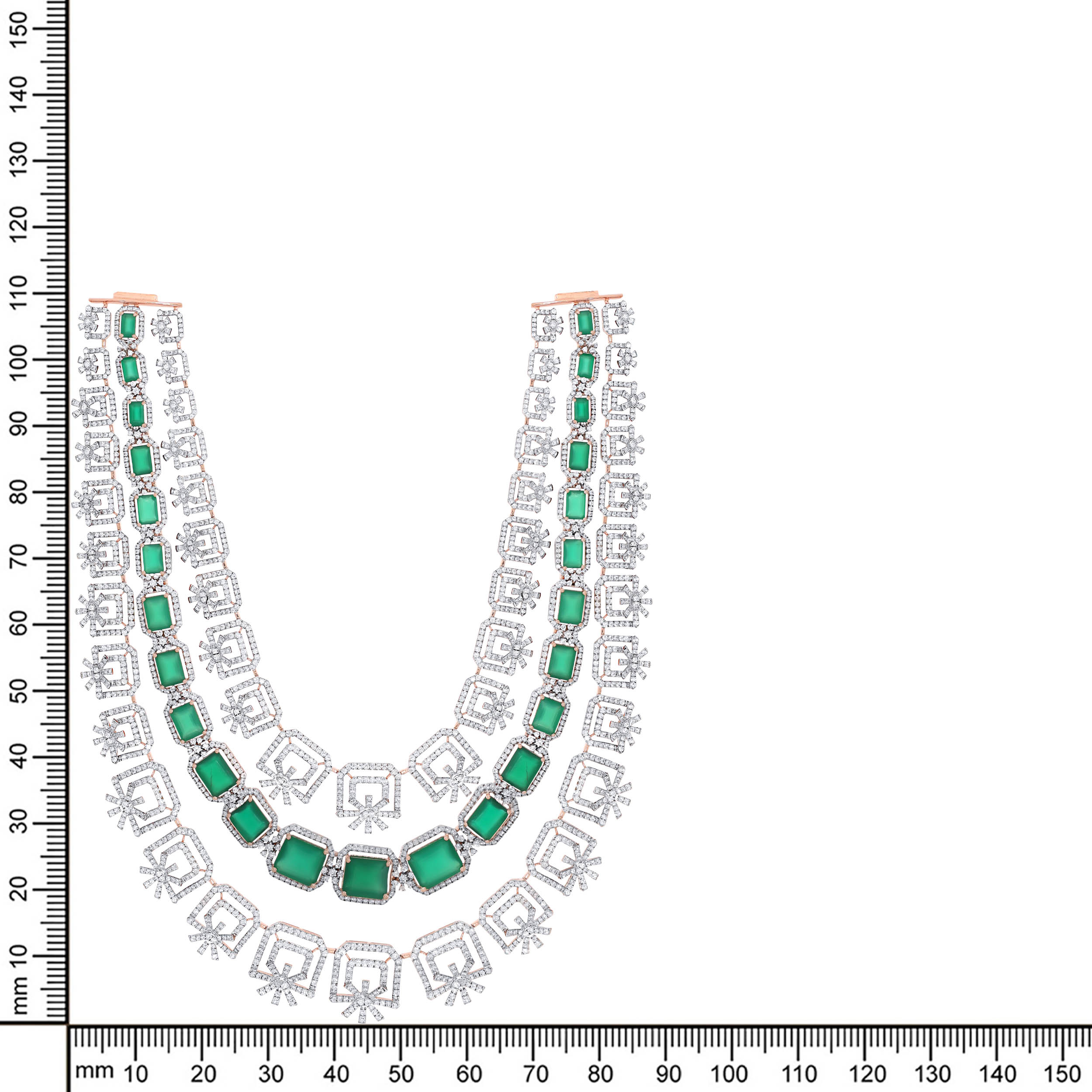 14K Rose Gold Diamond Necklace-DGN-D000781241 - Senco Gold and Diamonds