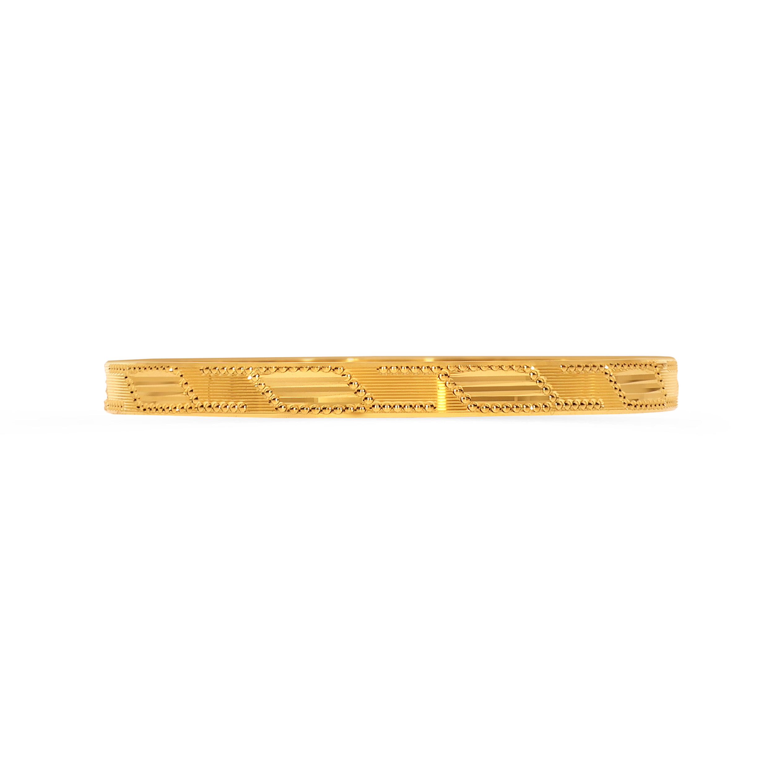 Abstract Delicate Gold Bangle - Senco Gold and Diamonds