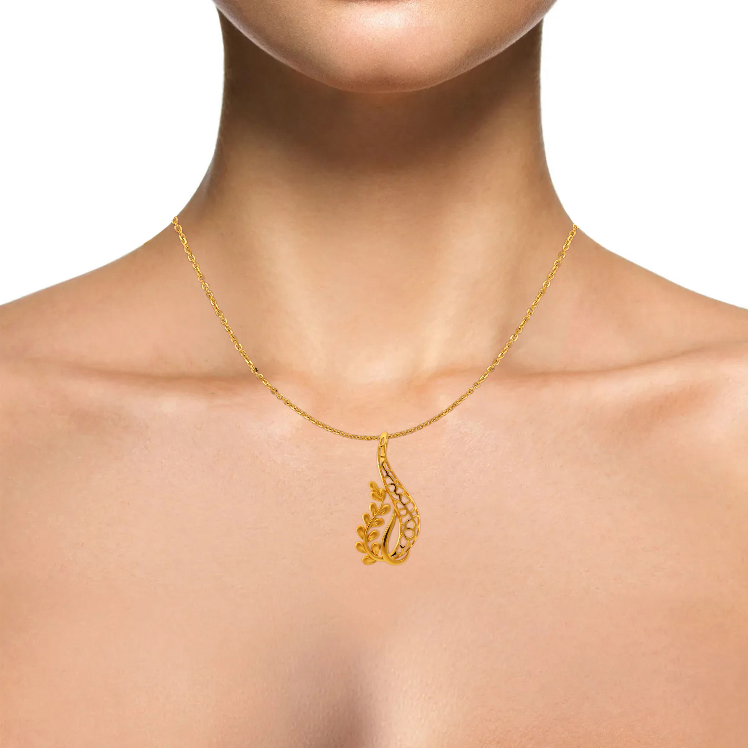 22K Yellow Gold Gold Pendant-GPN-SAD0005765 - Senco Gold and Diamonds