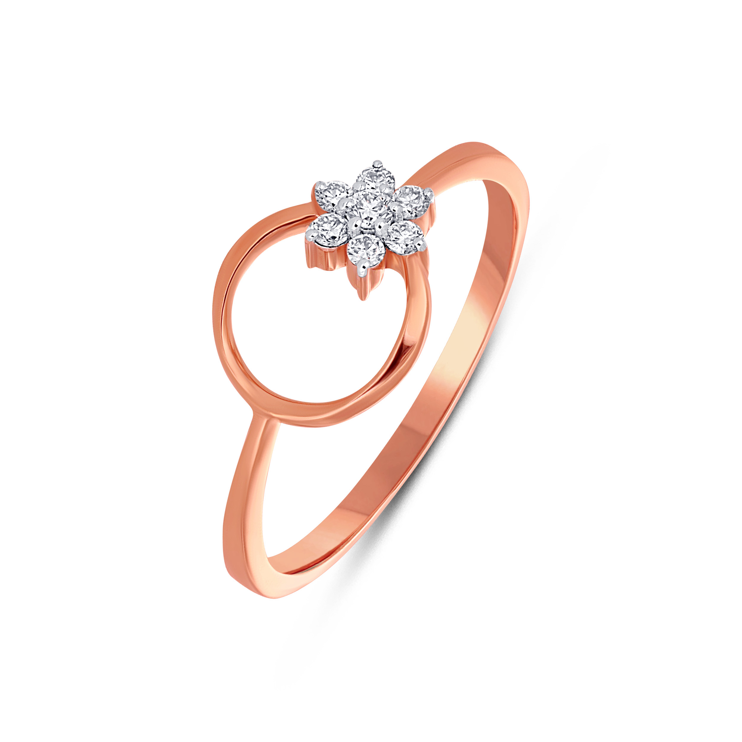Circle Bloom Diamond Ring - Senco Gold and Diamonds