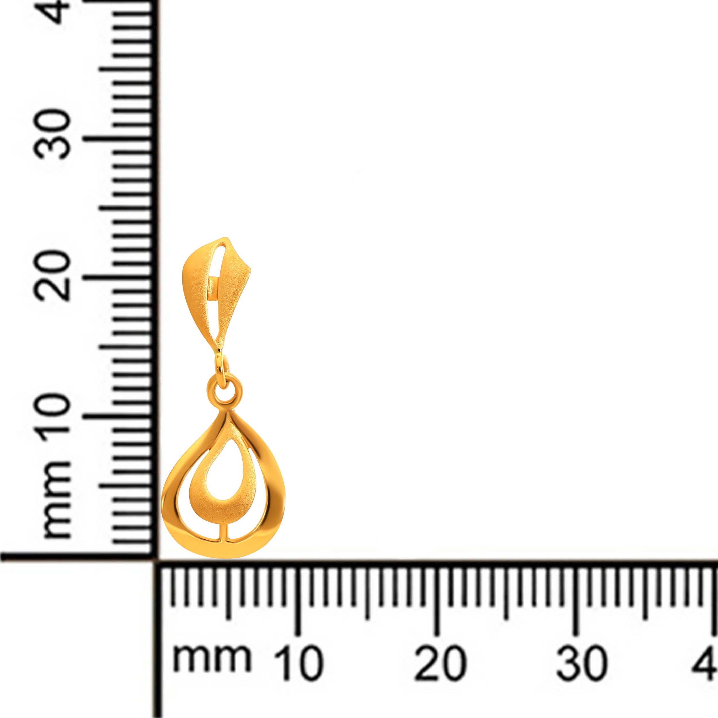 Serene Teardrop Gold Earrings - Senco Gold and Diamonds