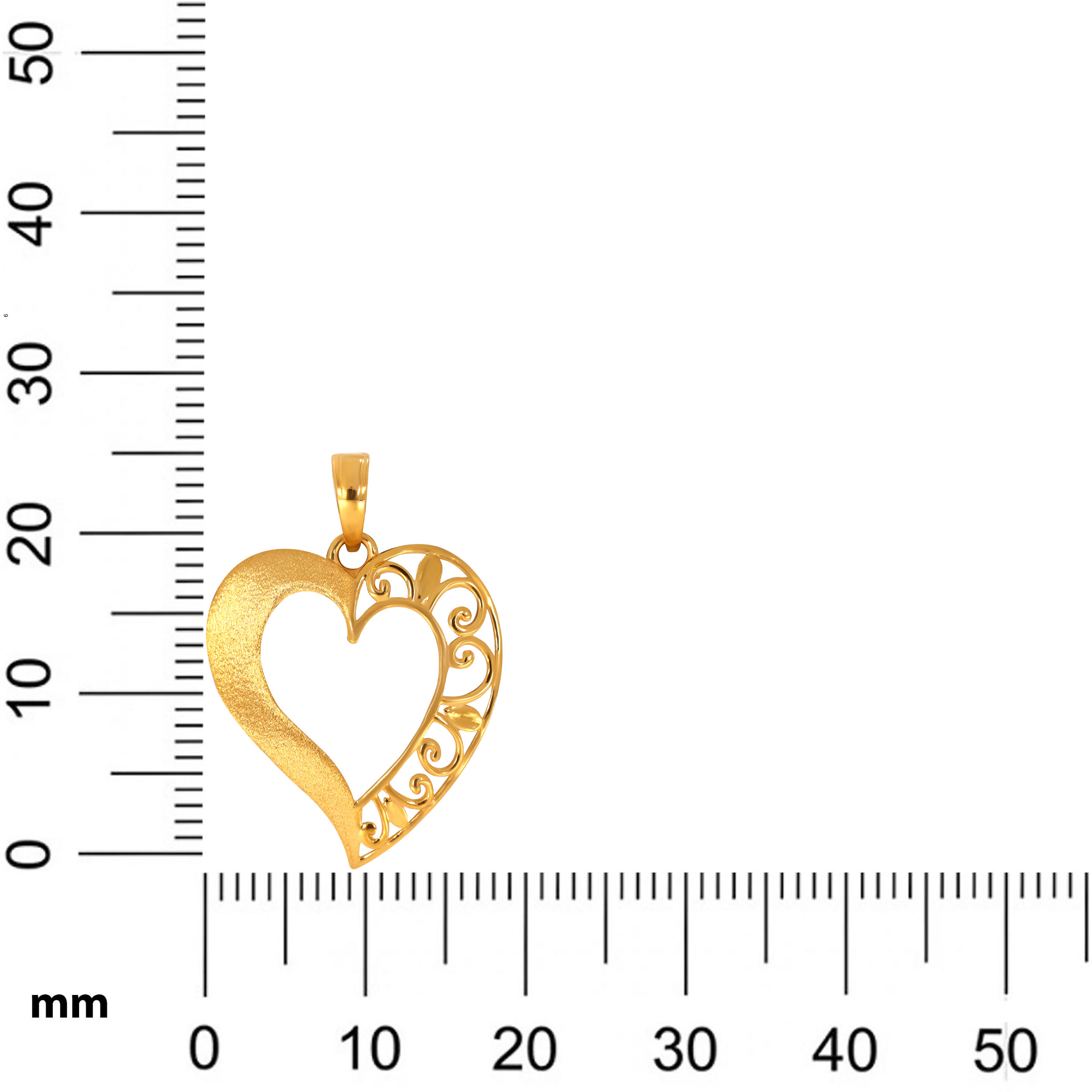 Artsy Romance Gold Pendant - Senco Gold and Diamonds
