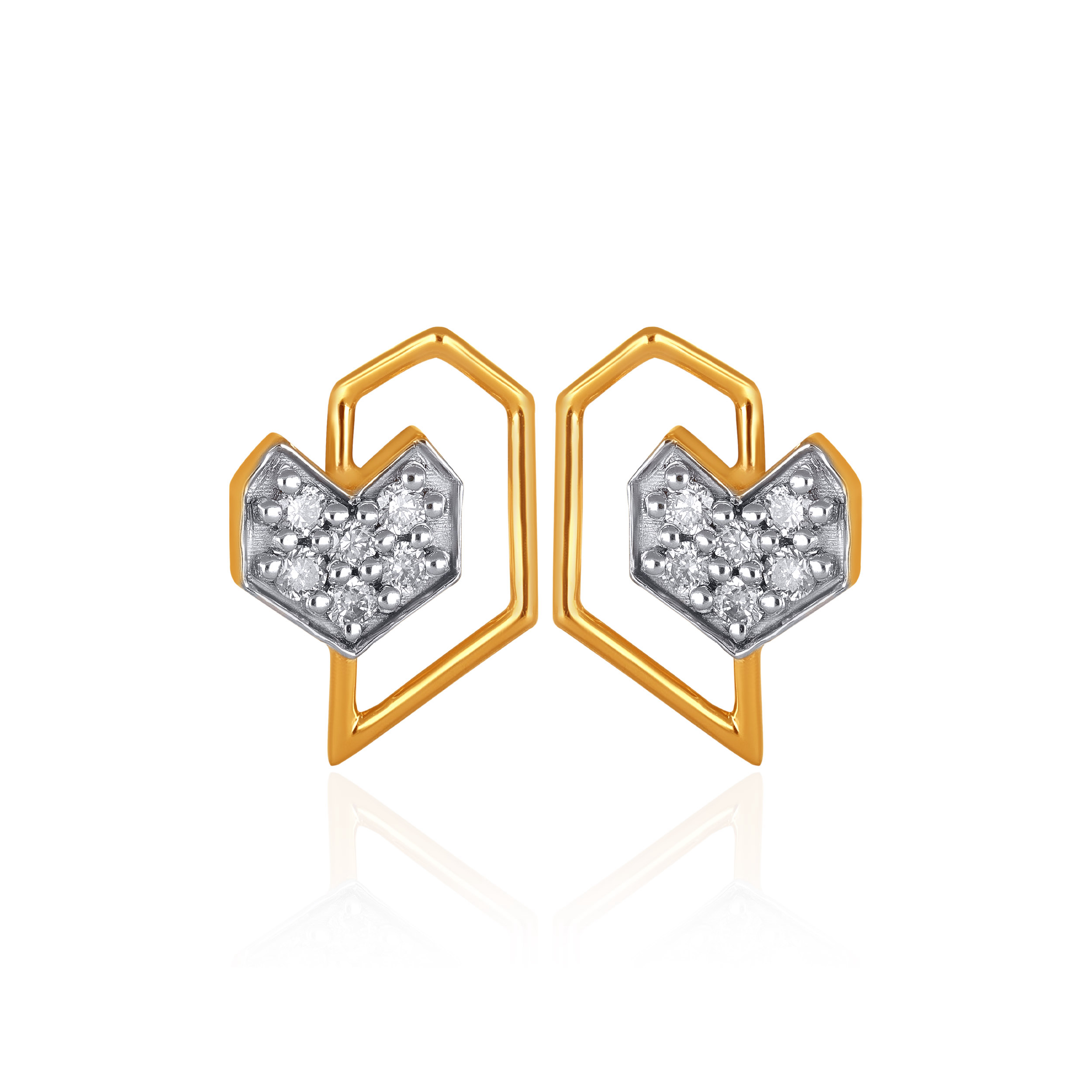 Urban Faceted Diamond Earrings - Senco Gold and Diamonds