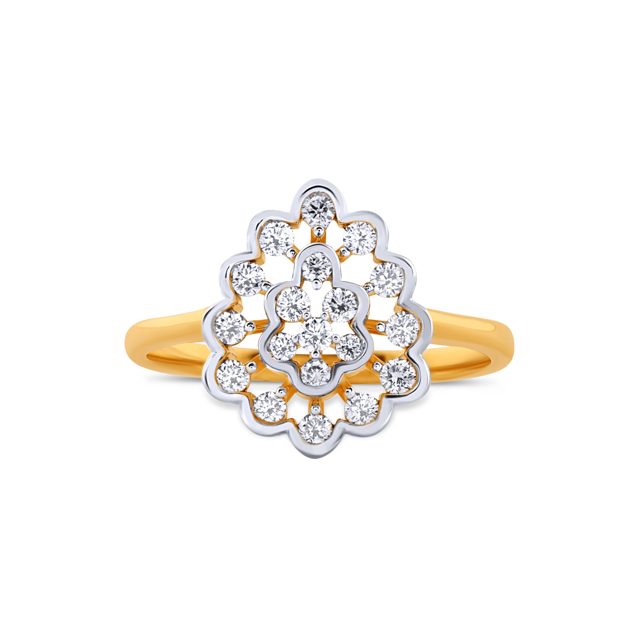 Asymmetrical Bloom Diamond Ring - Senco Gold and Diamonds