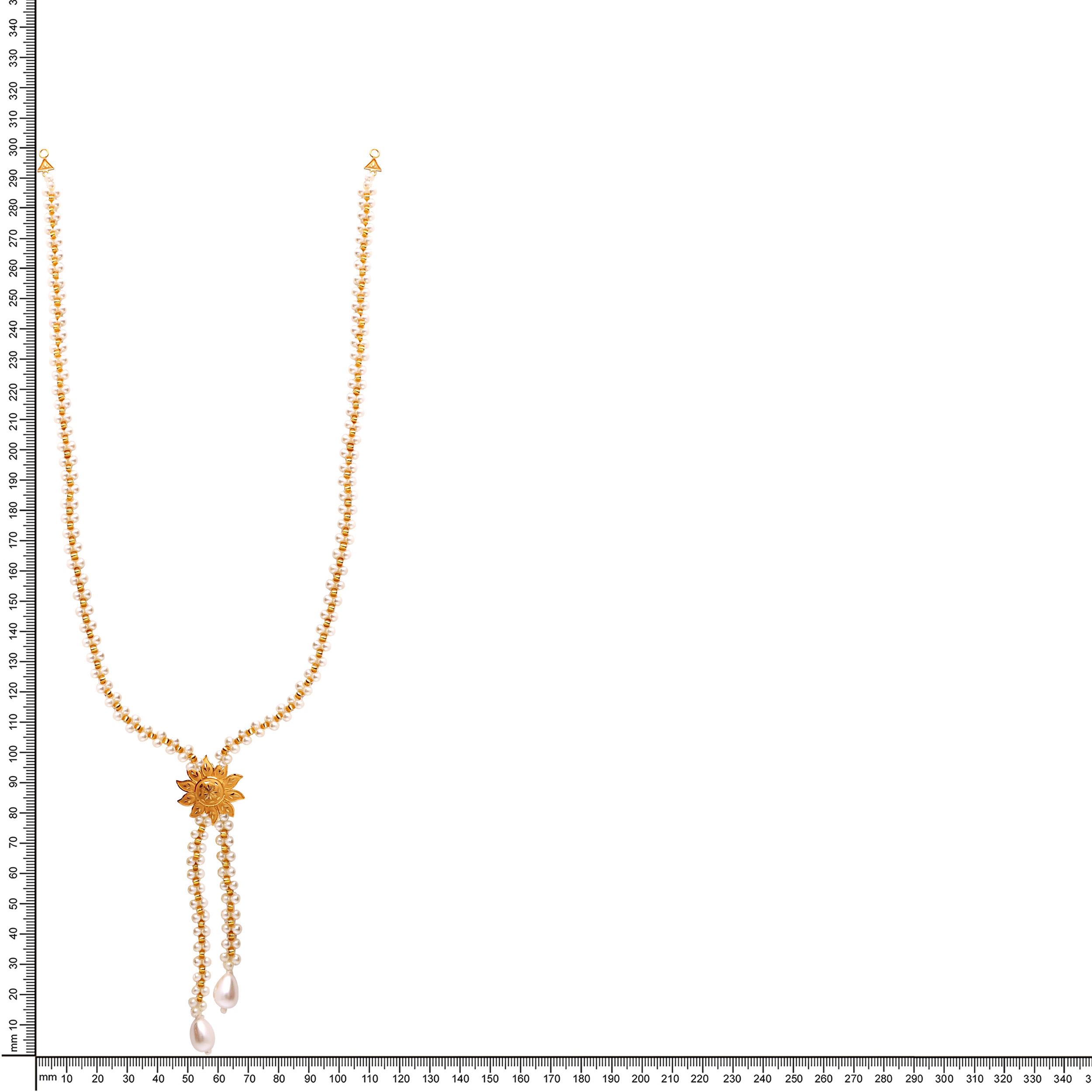 Ellora Pearl Gold Necklace - Senco Gold and Diamonds