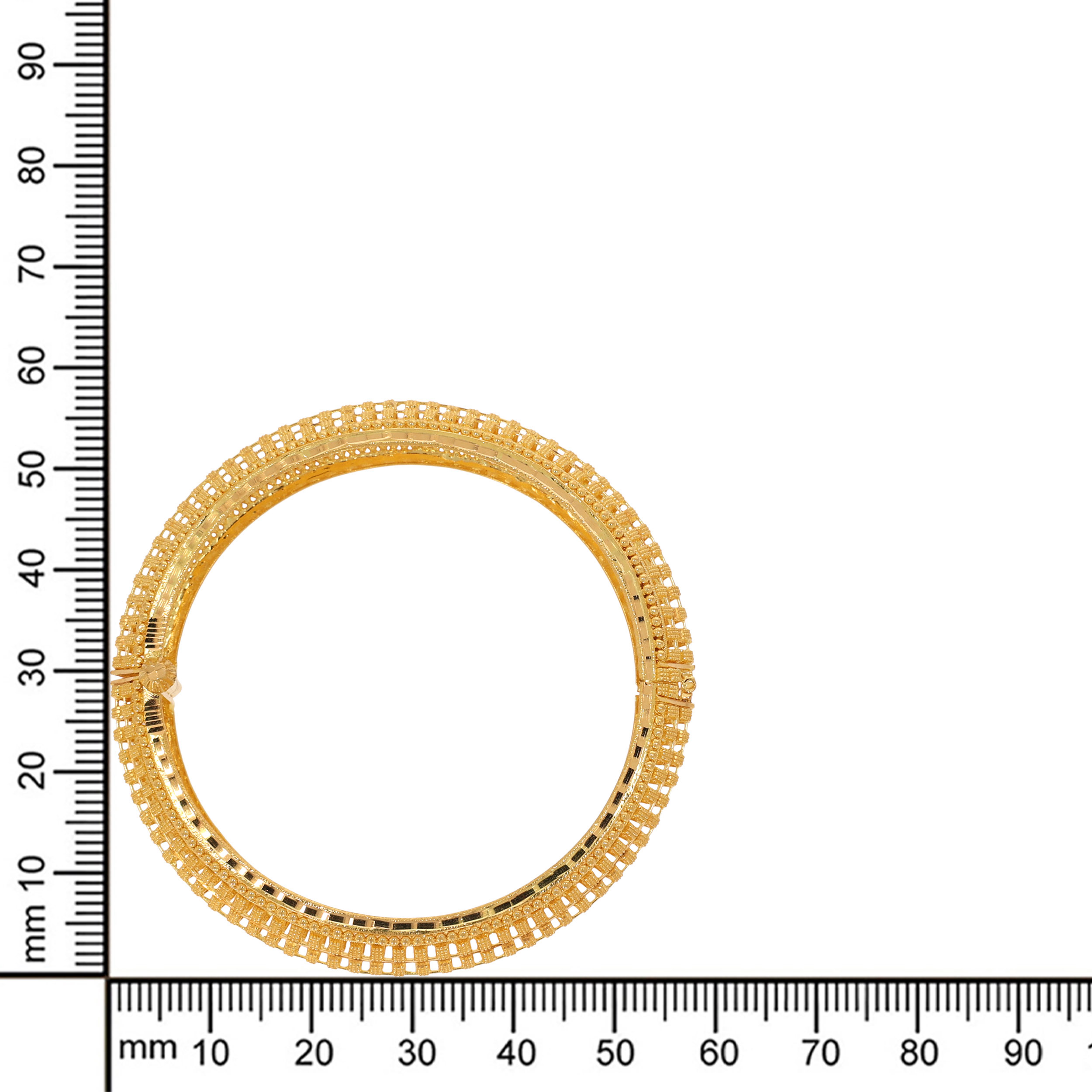 Majestic Allure Gold Chur Bangle - Senco Gold and Diamonds