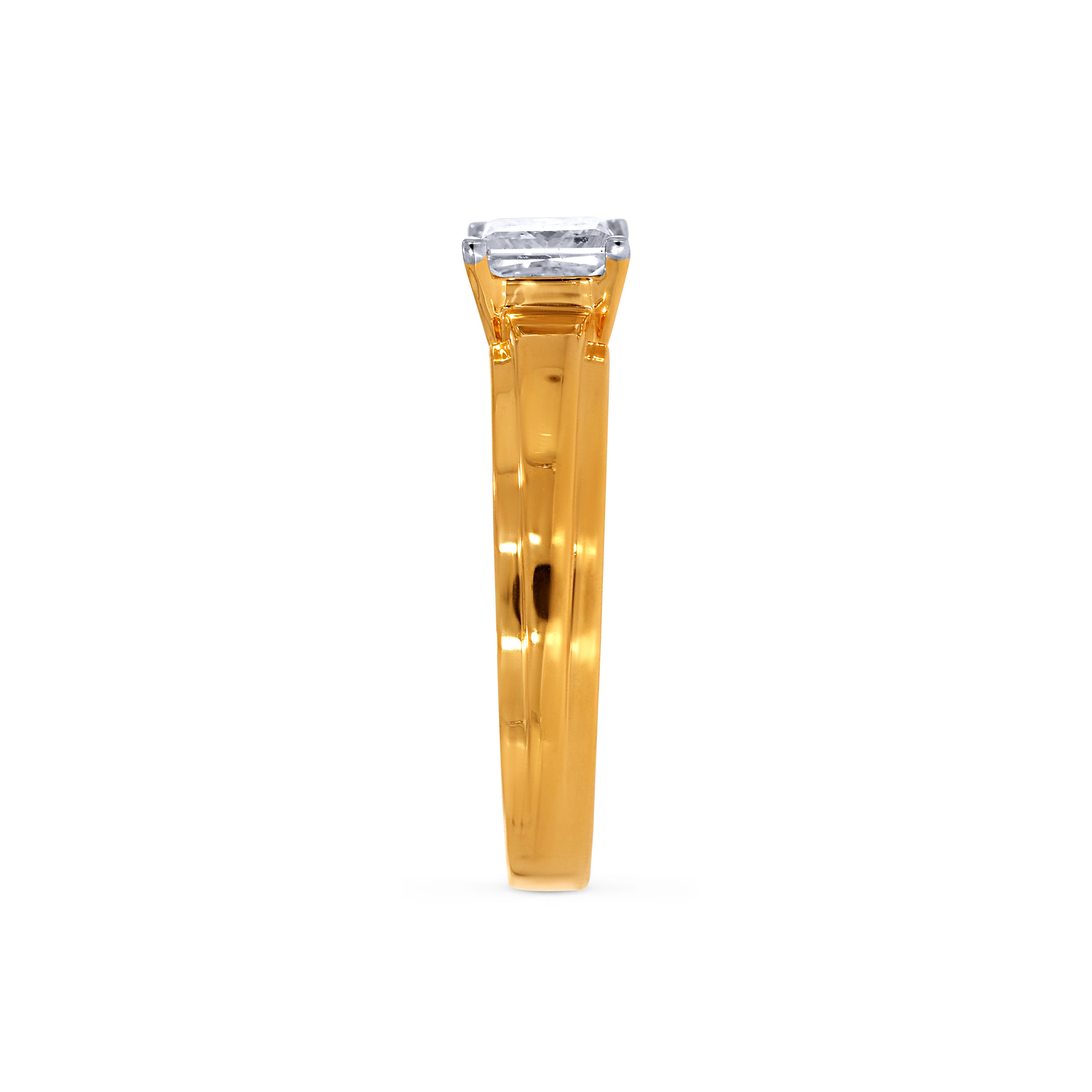 18K Yellow Gold Men Solitaire Ring-DGR-D000769994 - Senco Gold and Diamonds