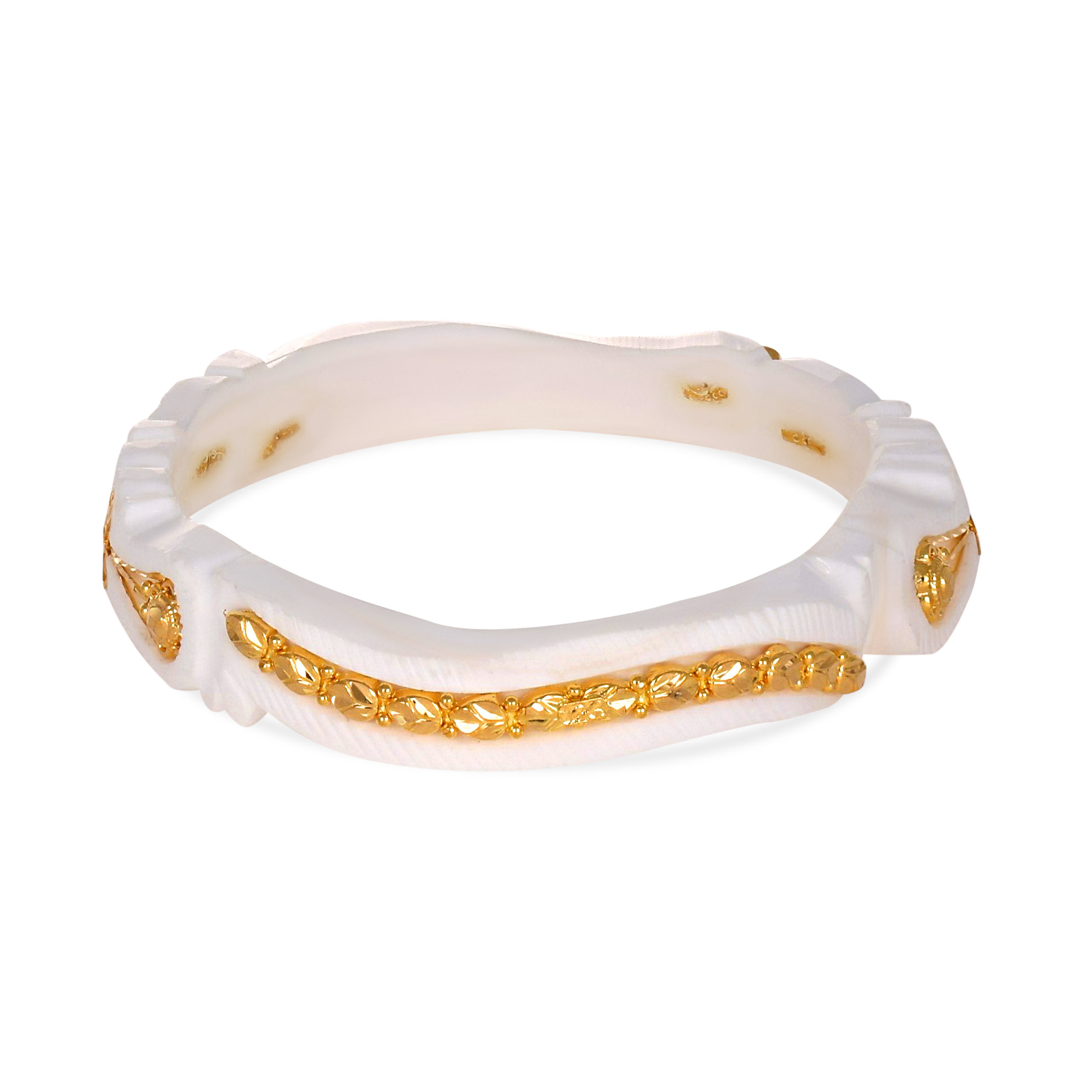 Heritage Radiance Gold Sankha Bangle - Senco Gold and Diamonds