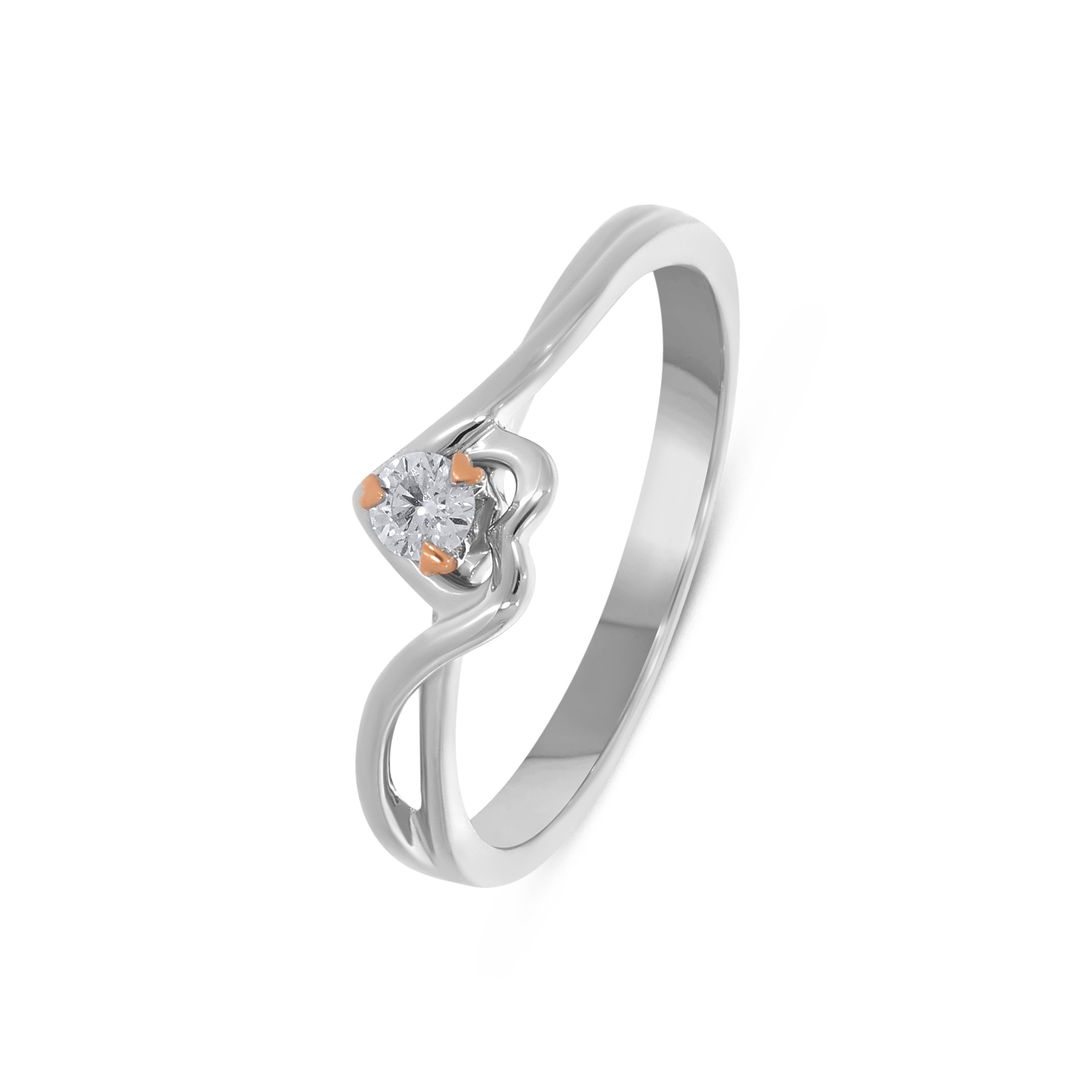 Twisted Designed Platinum Ring - Senco Gold and Diamonds