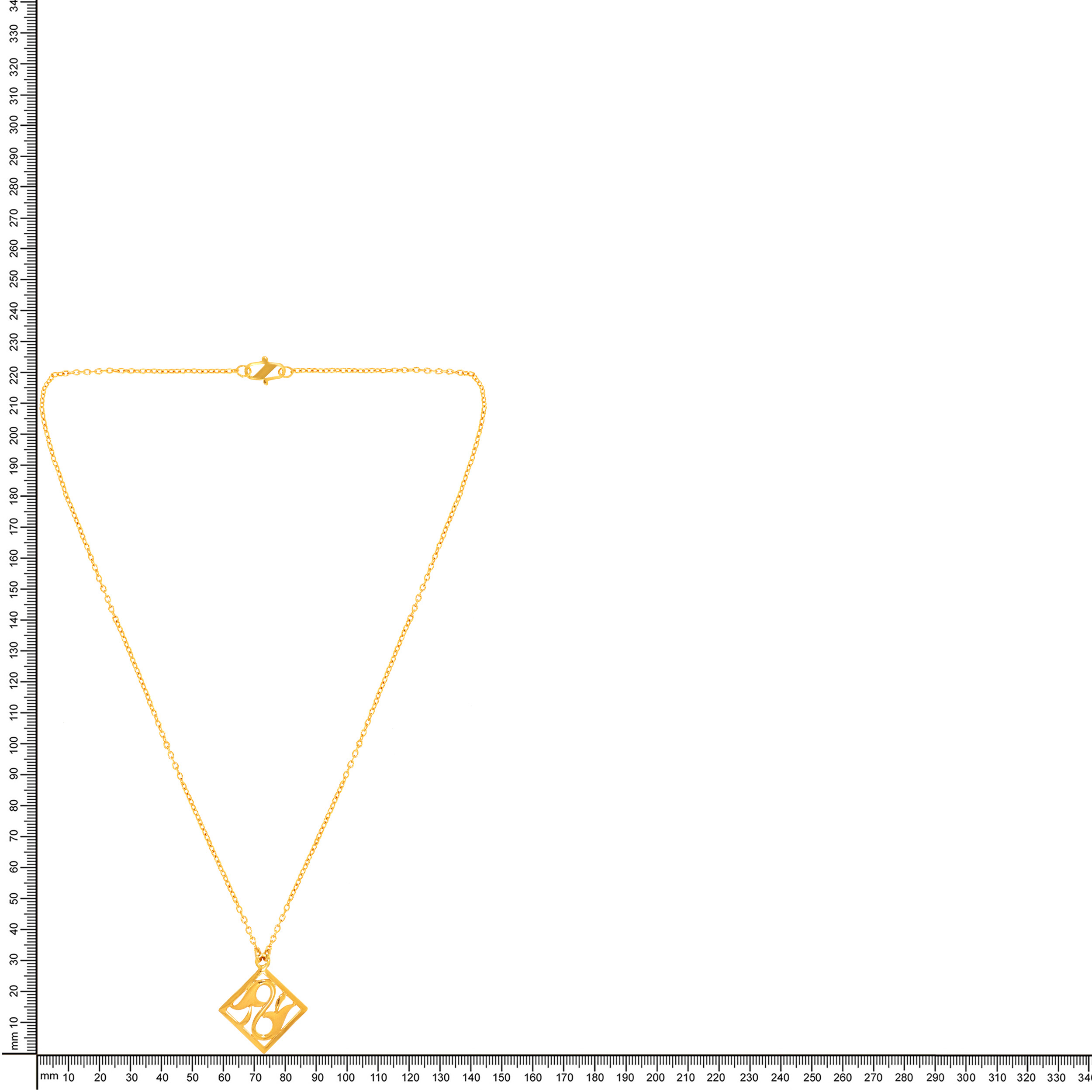 Subtle Shine Gold Pendant - Senco Gold and Diamonds