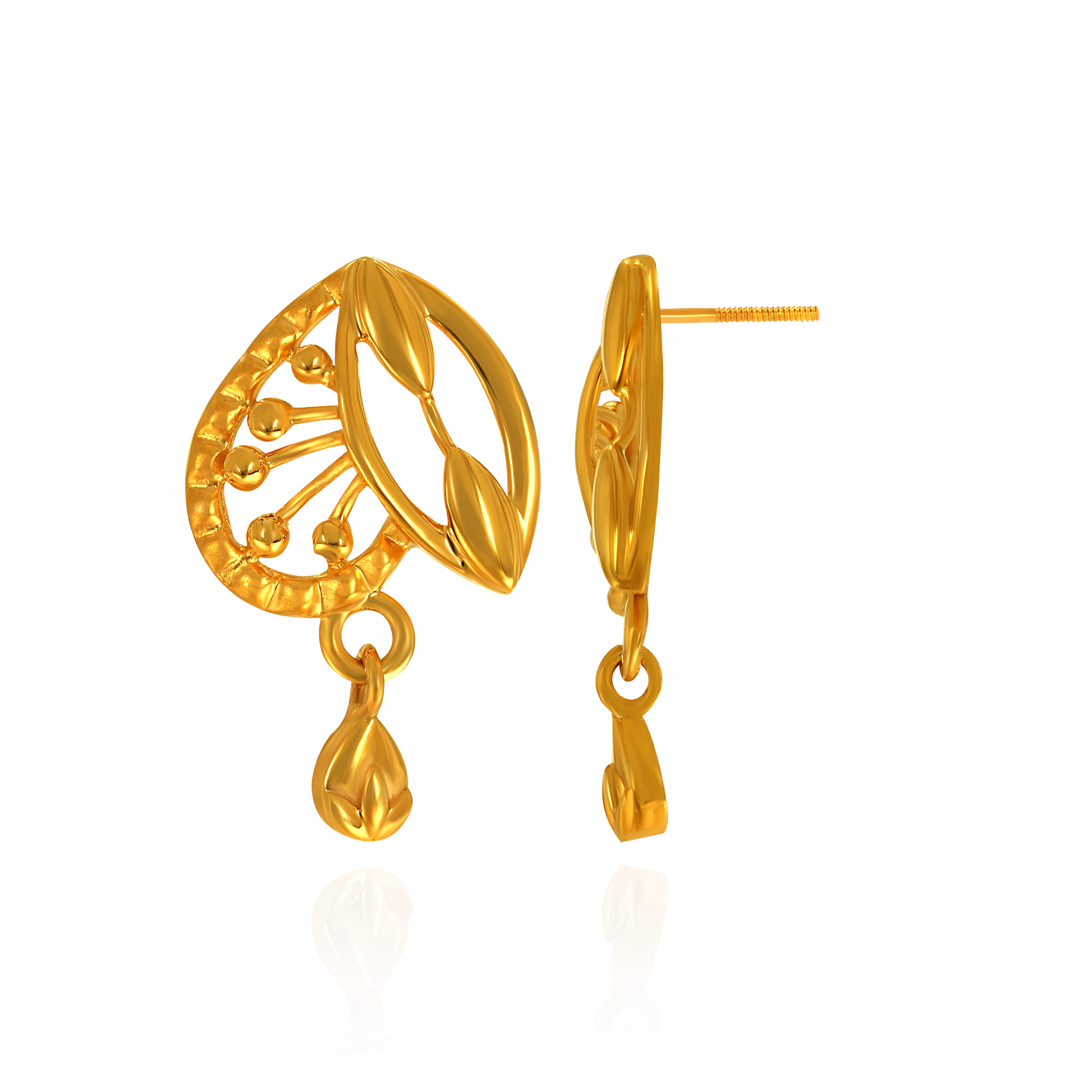 Dew Leaf Gold Drops - Senco Gold and Diamonds