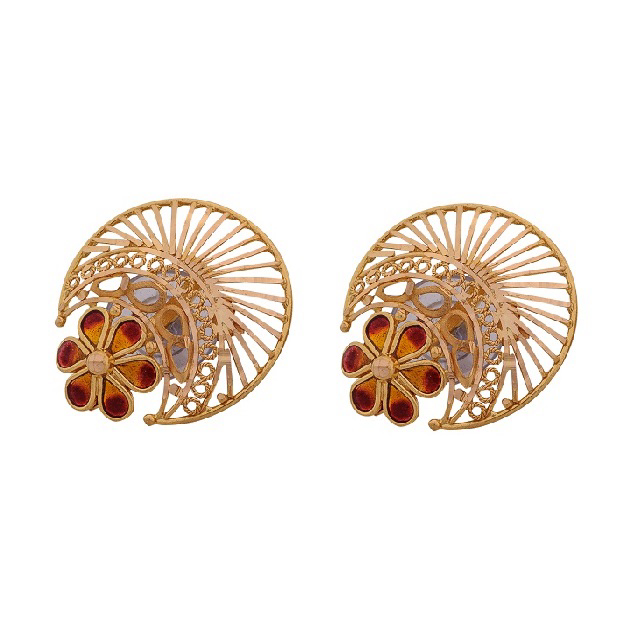 Daisy Moon Gold Studs - Senco Gold and Diamonds
